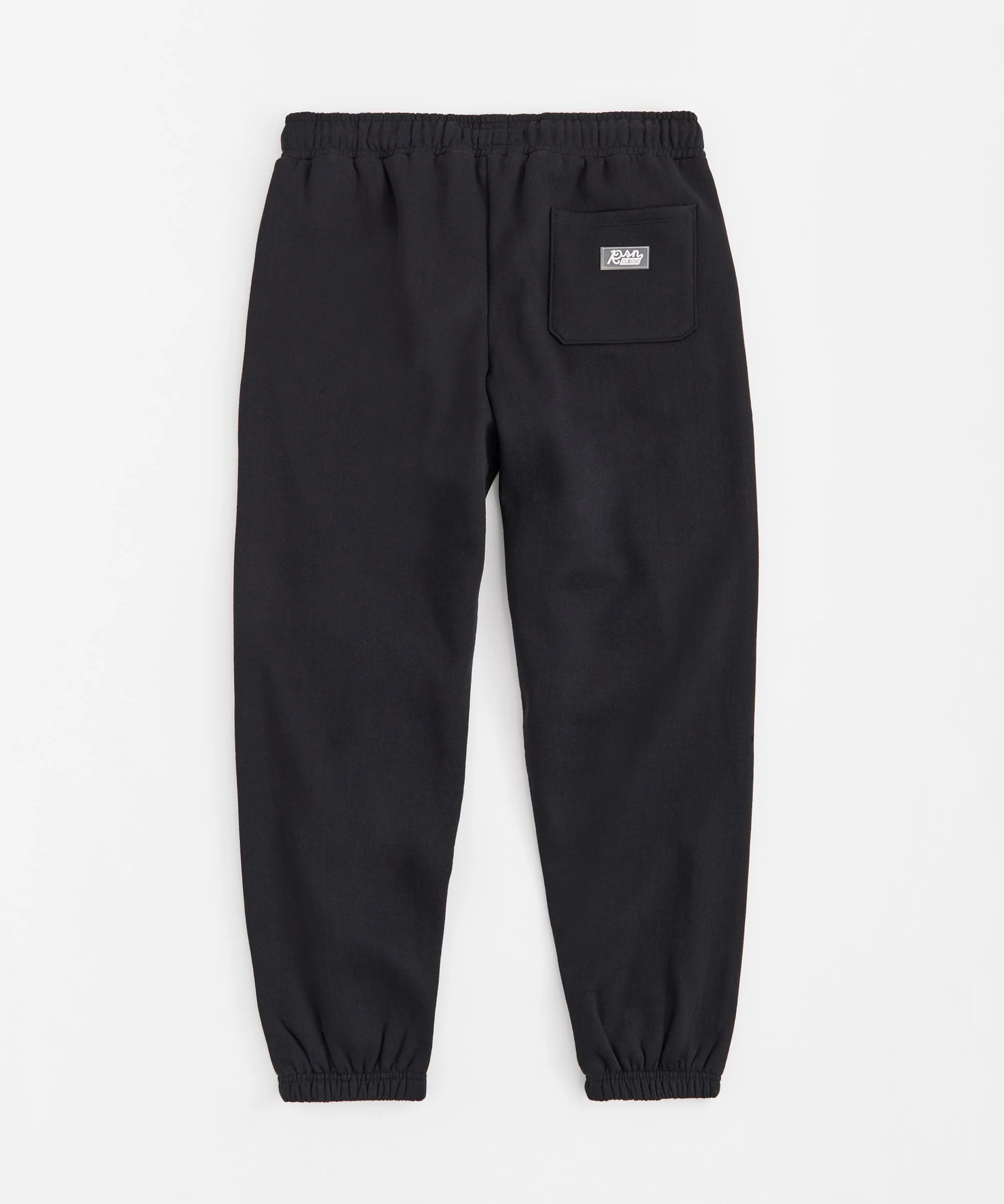 Essential Heavyweight Fleece Cinched Baggy Fit Sweats - Black - Image 2