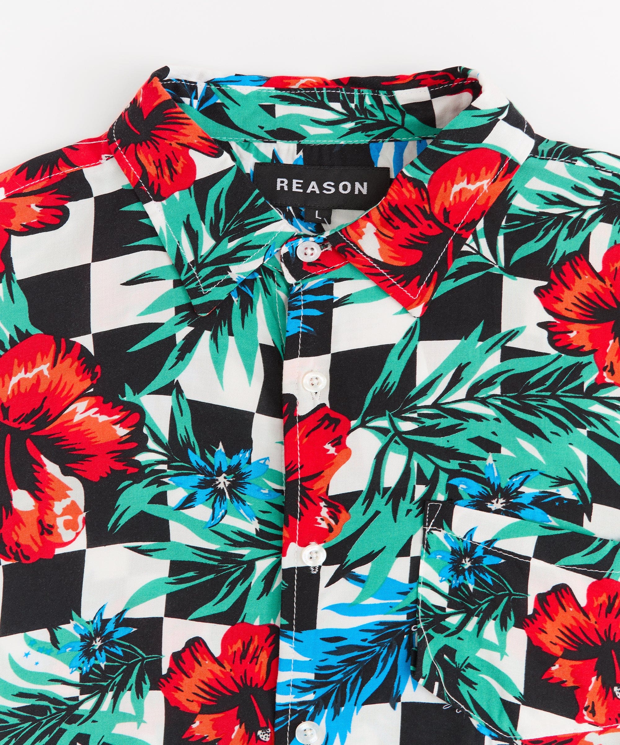 Floral Check Short Sleeve Shirt - Image 2