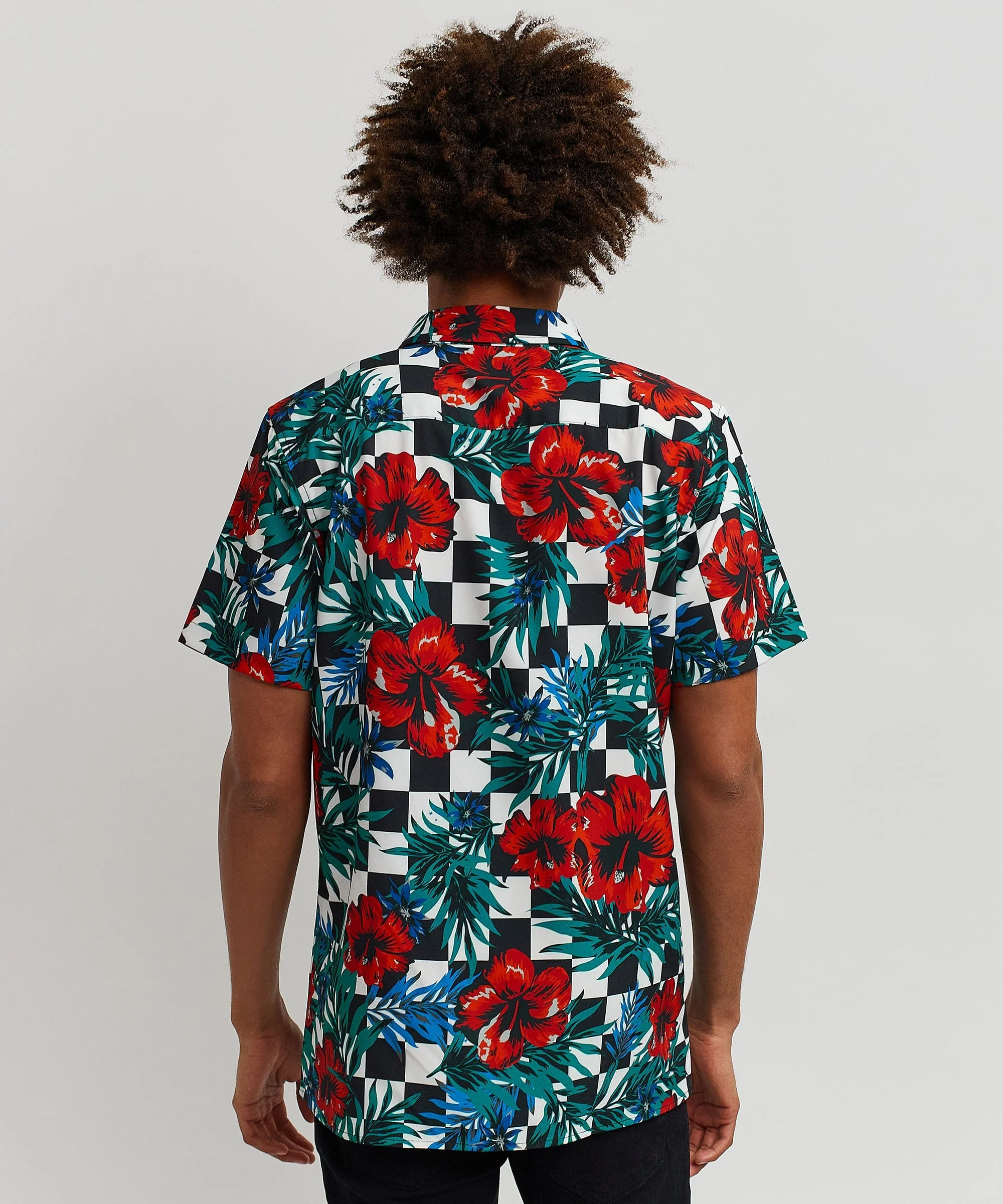 Floral Check Short Sleeve Shirt - Image 7