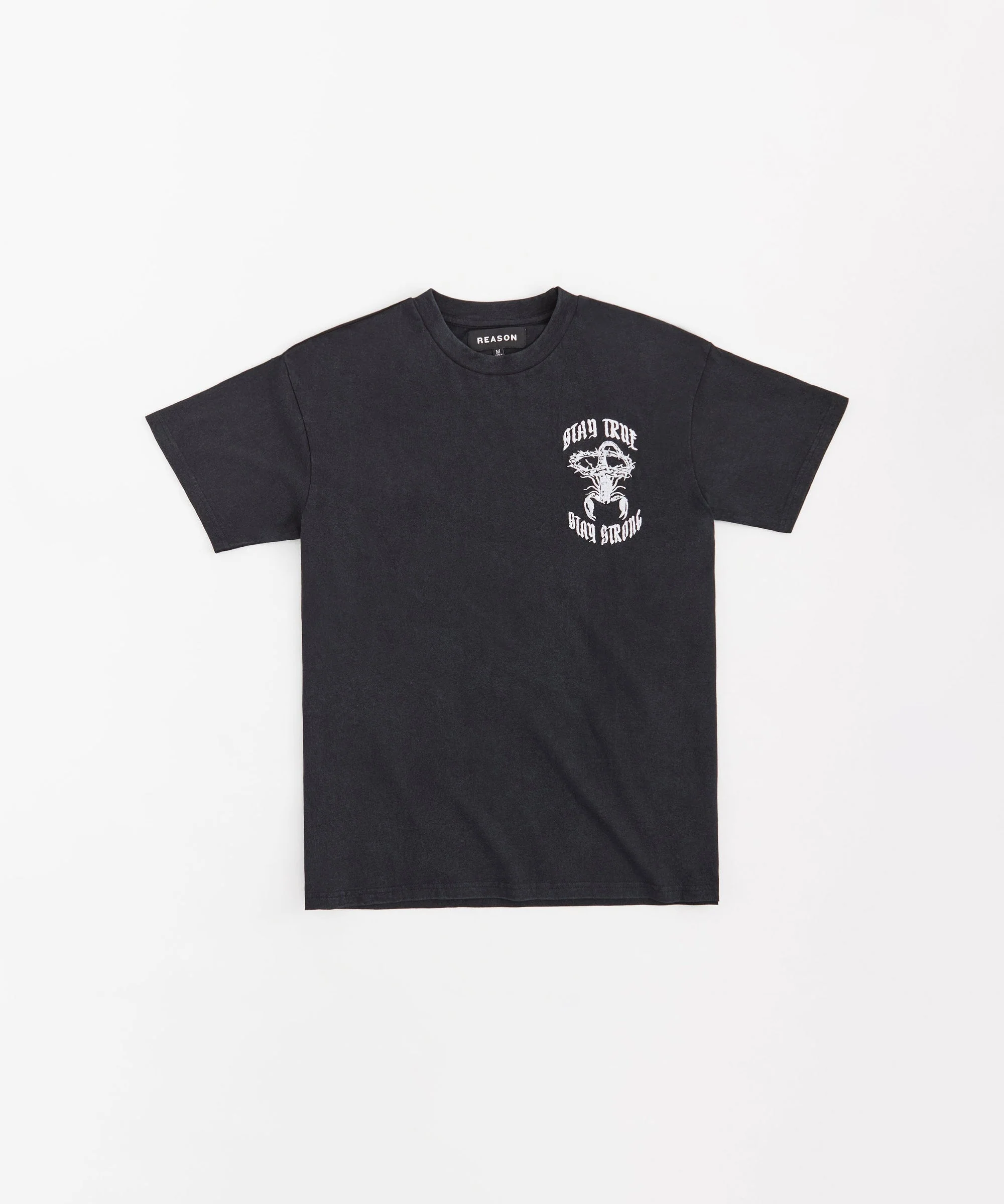 From Nothing Washed Short Sleeve Tee - Black - Image 3