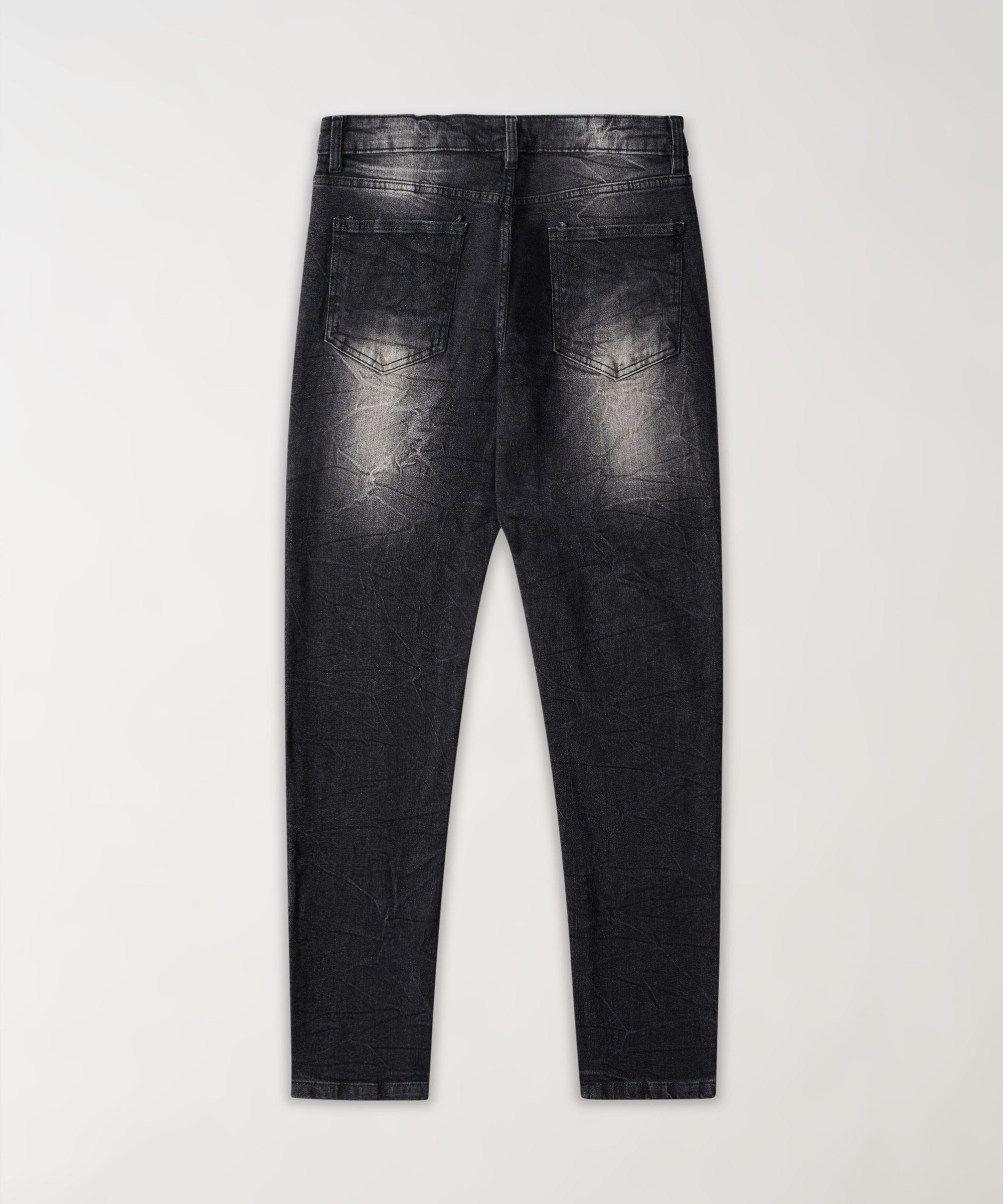 Frosty Washed Distressed Denim Pant - Grey - Image 2