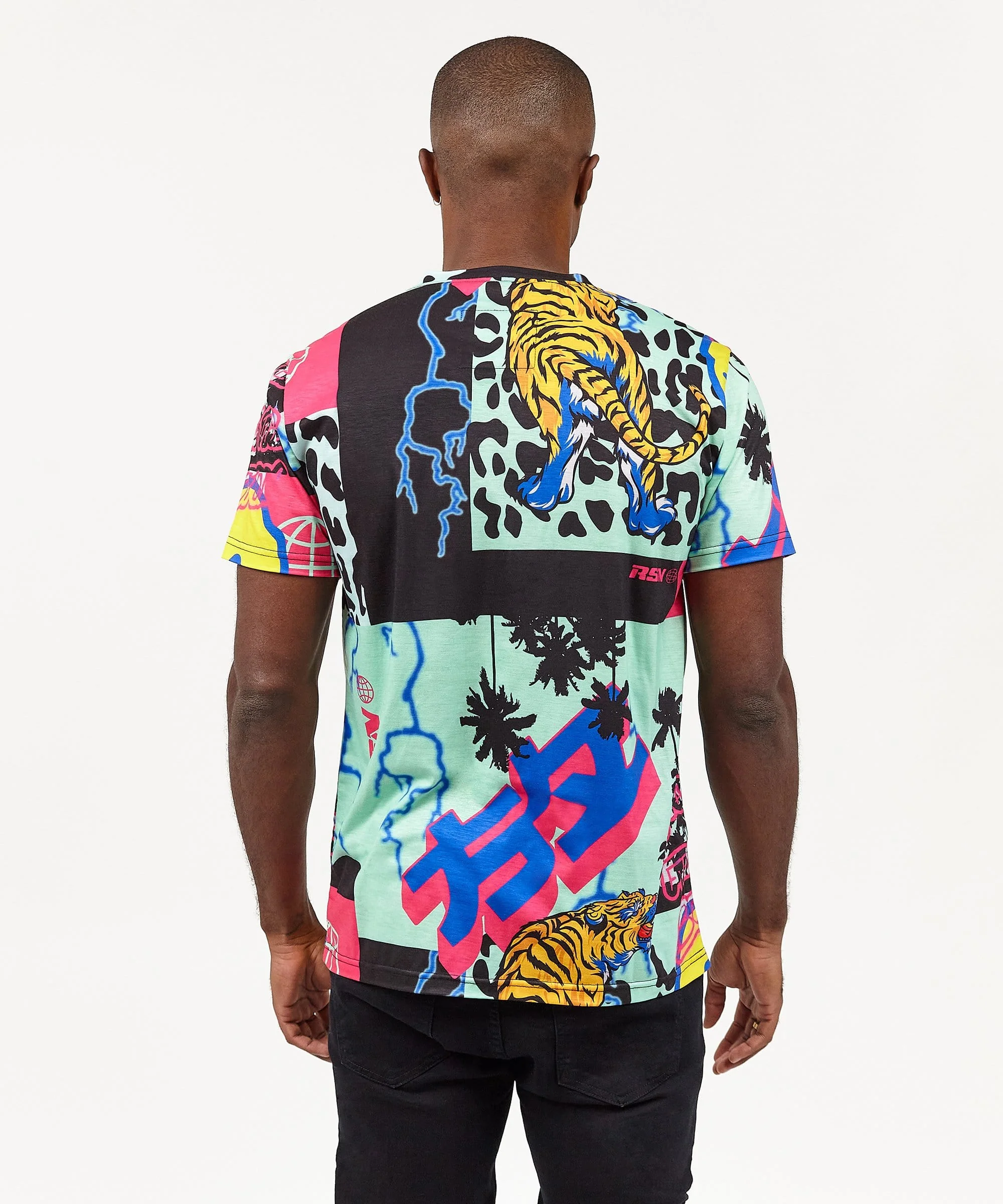 Drippy Jungle Allover Print Graphic Tee - Image 2
