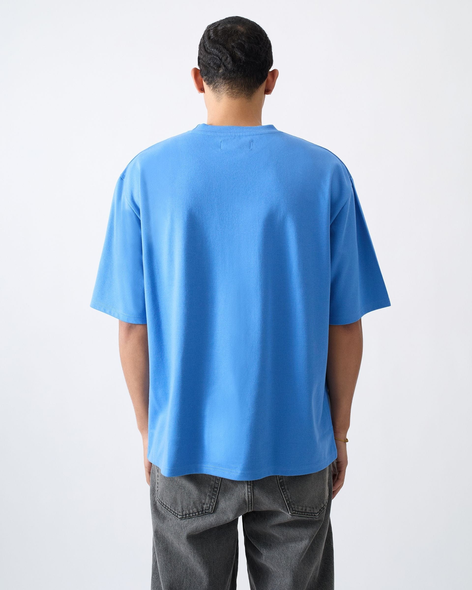 Hated And Respected 3D Patched Short Sleeve Tee - Blue - Image 4
