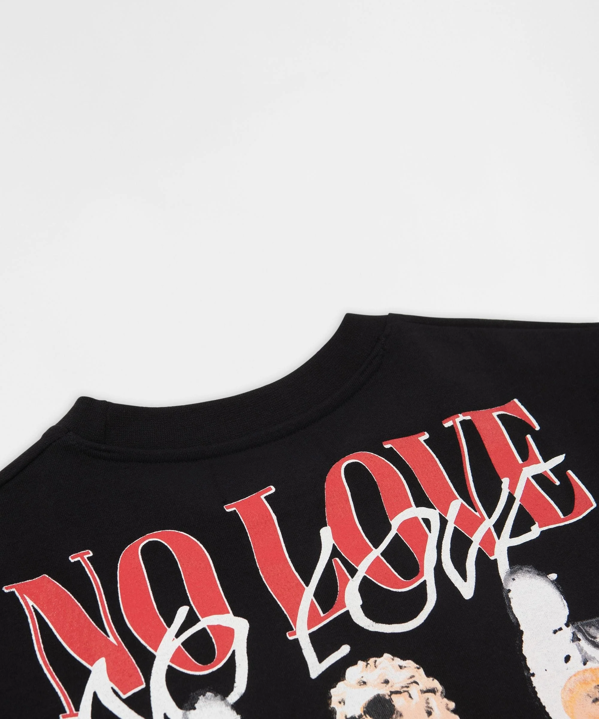 Heartless No Love Embroidered Short Sleeve Tee - Black - Image 4