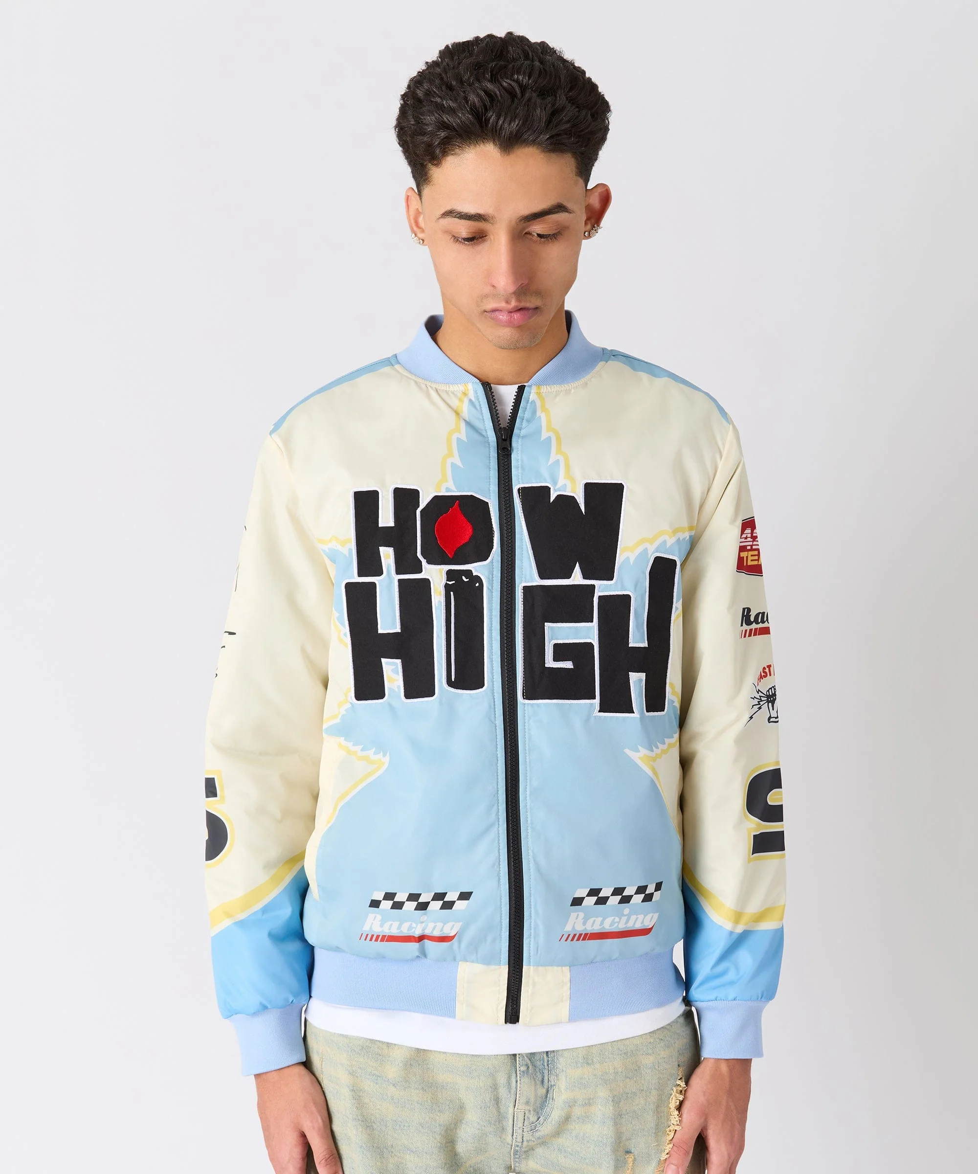 How High Applique Racing Jacket - Image 2