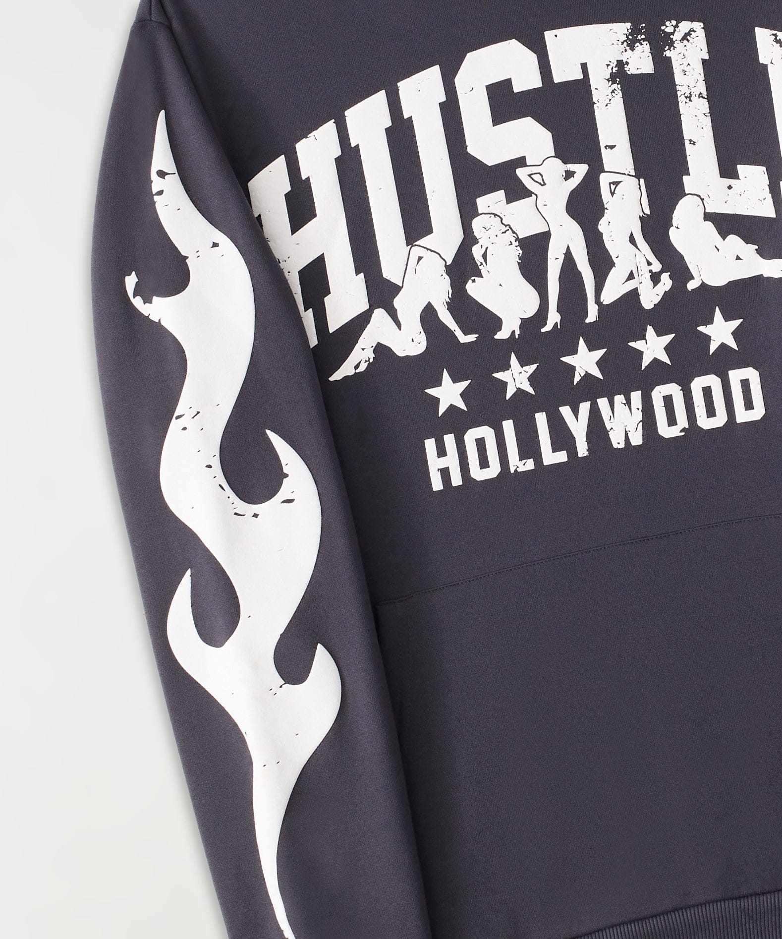 Hustle Hollywood Hoodie - Black - Image 2