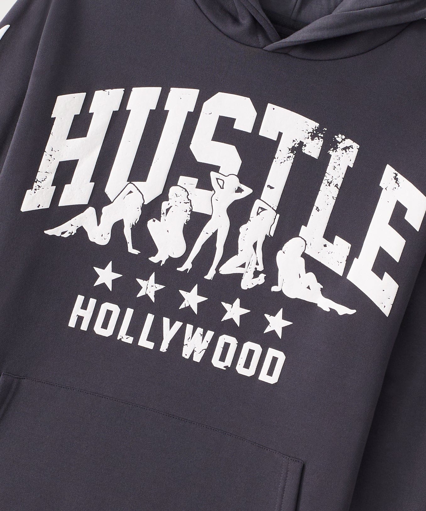 Hustle Hollywood Hoodie - Black - Image 3
