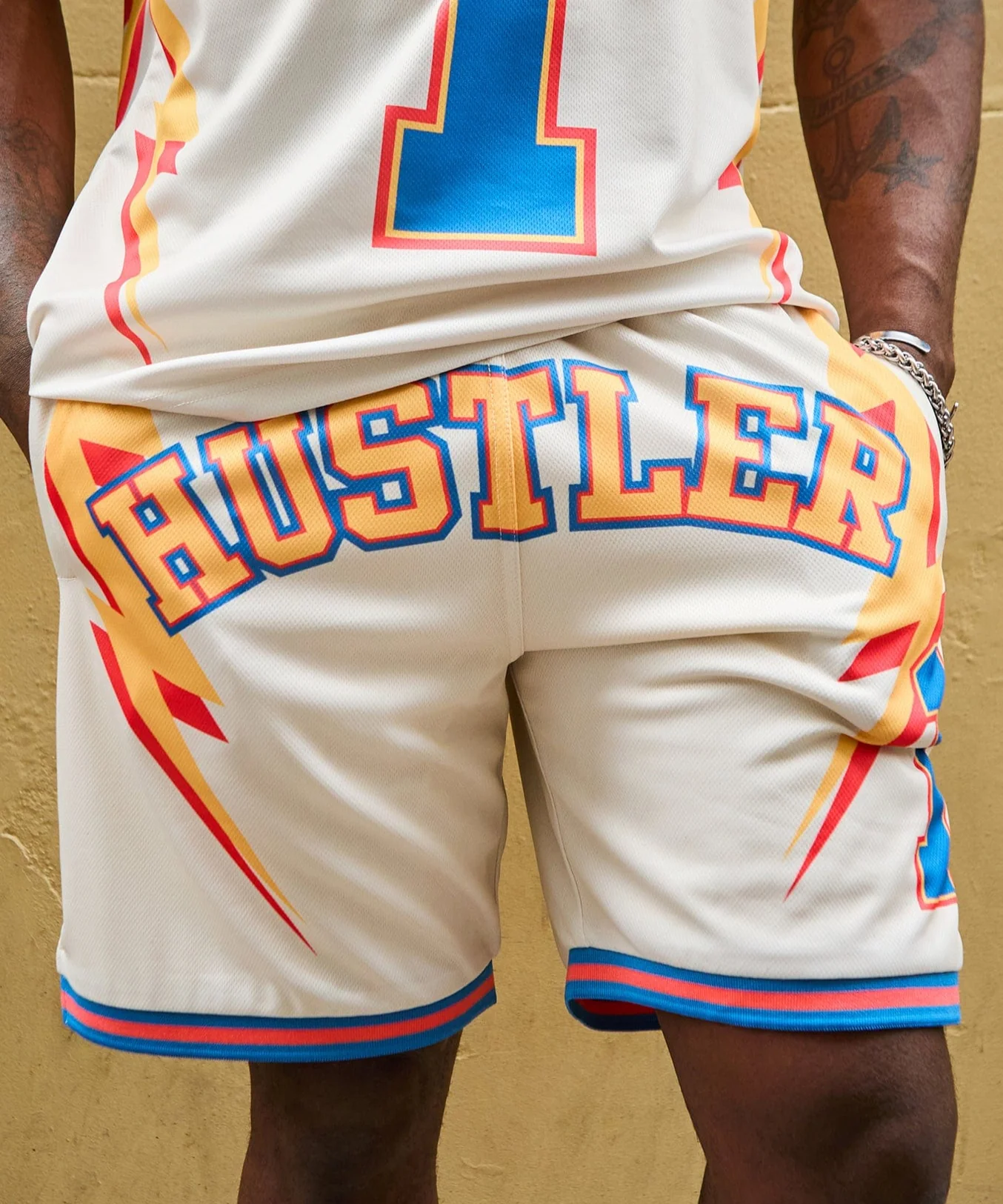 Hustler Basketball Short - Khaki - Image 2