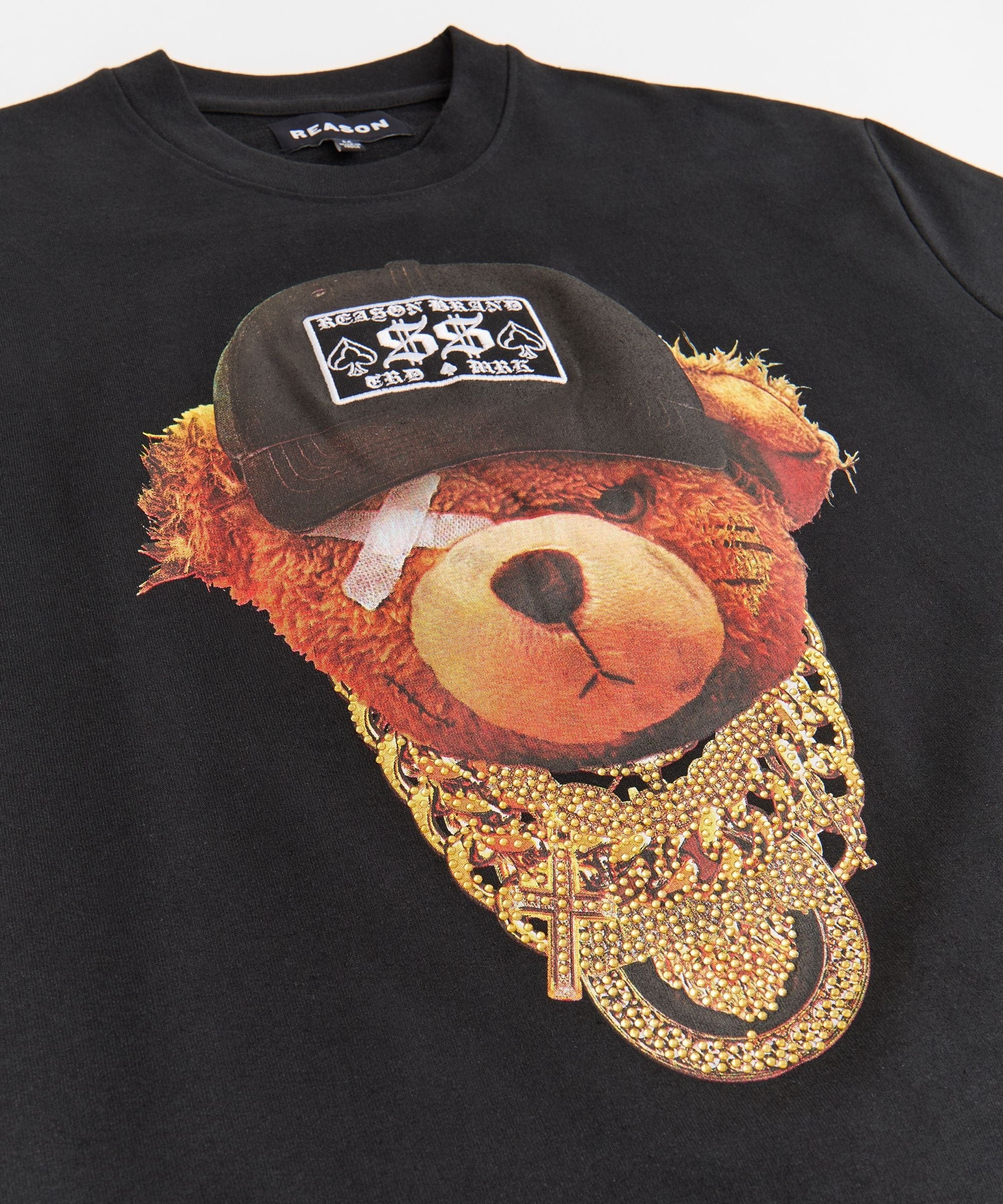 Iced Out Teddy Short Sleeve Tee - Black - Image 4