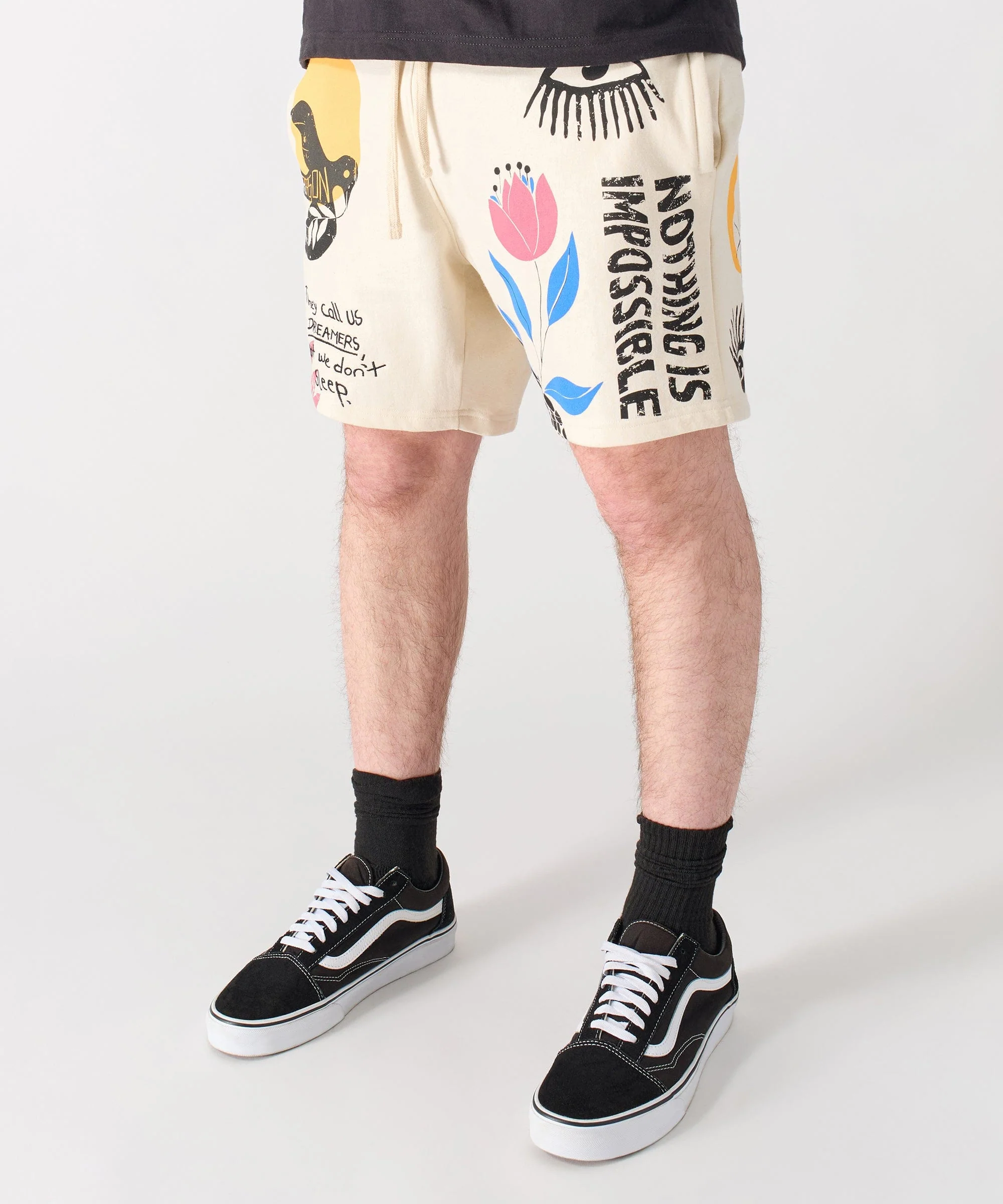 Impossible Embroidered Short - Tan - Image 2