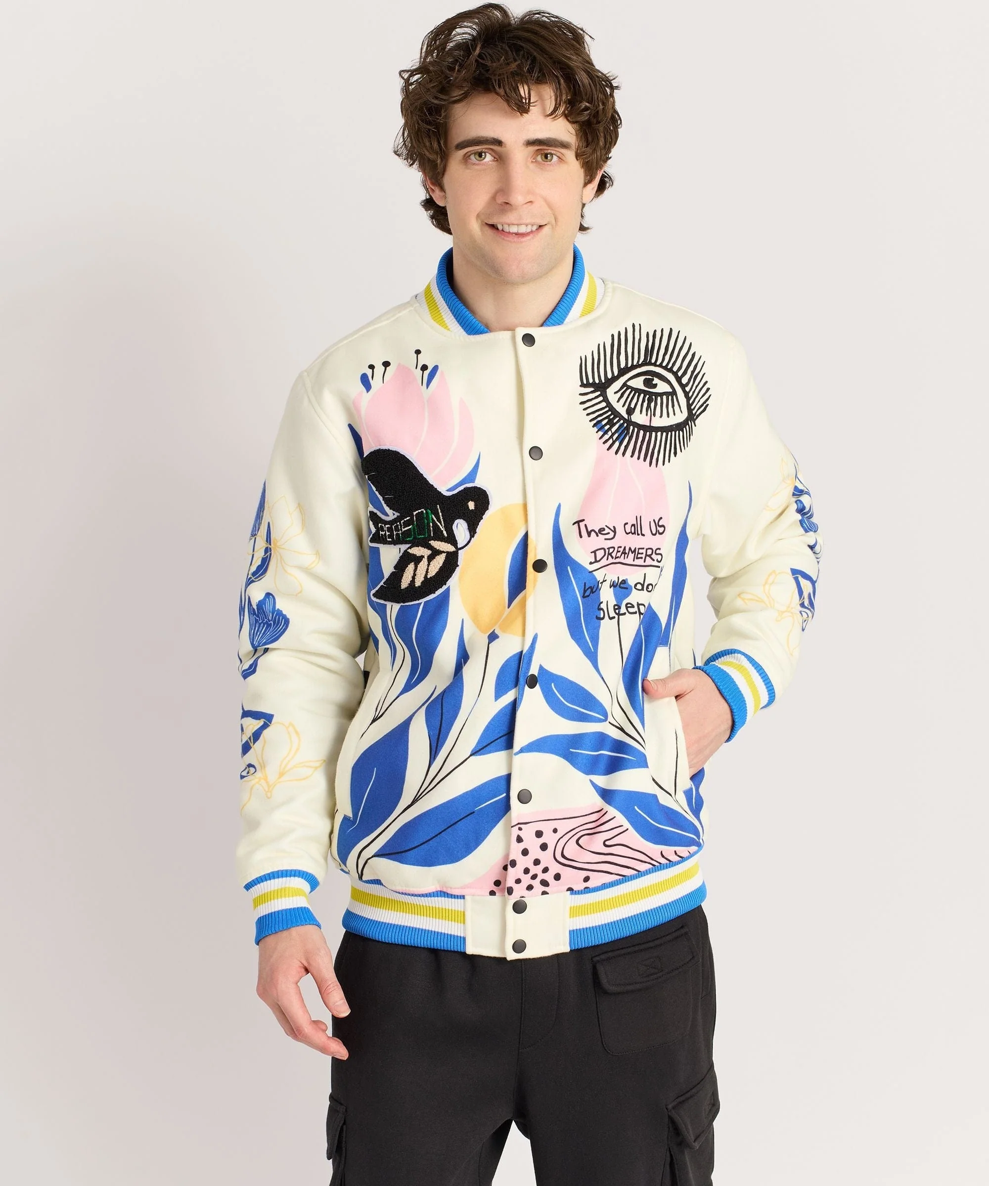 Impossible Varsity Jacket - Cream - Image 5