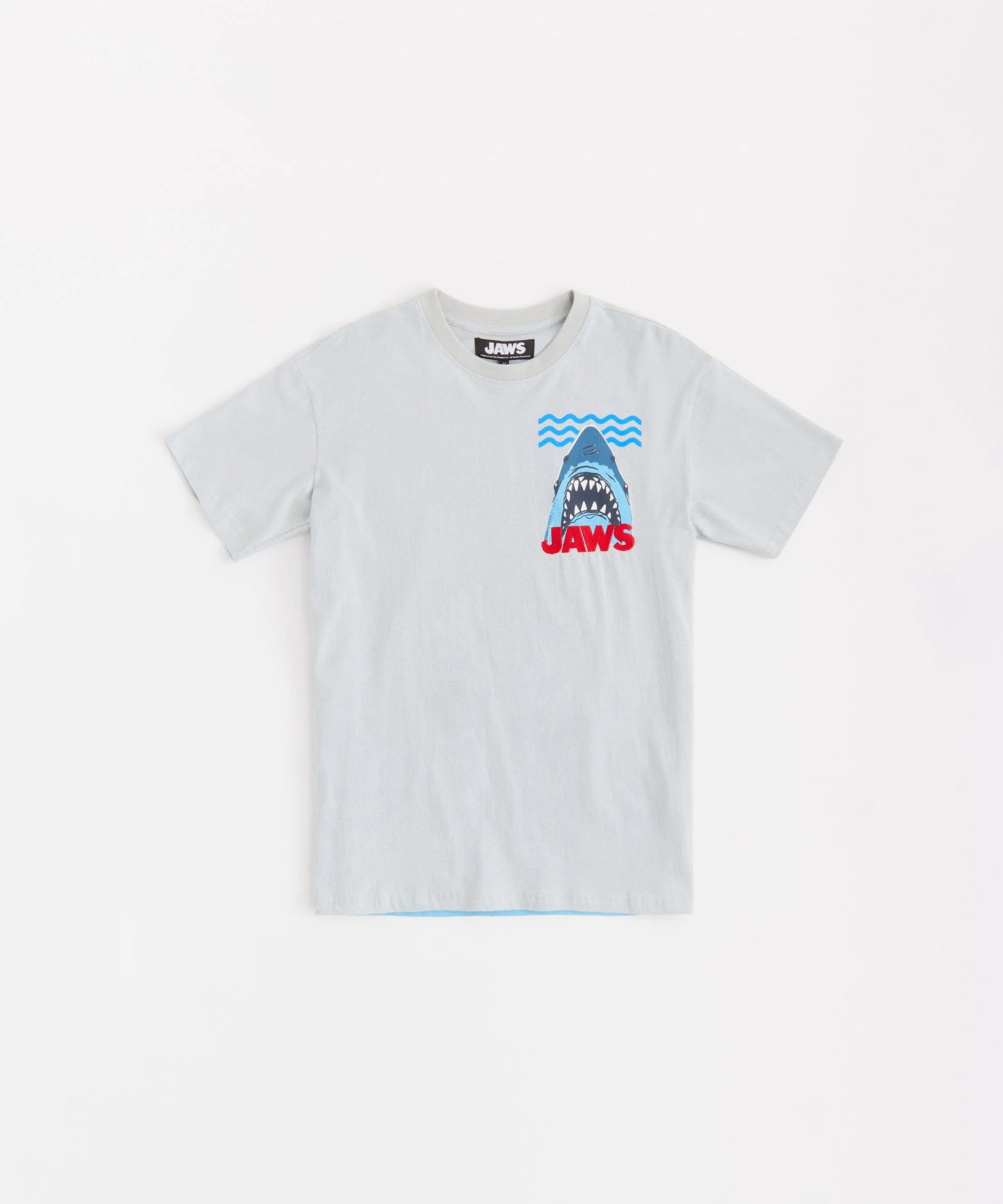 Jaws Waves Short Sleeve Tee - Light Blue - Image 2