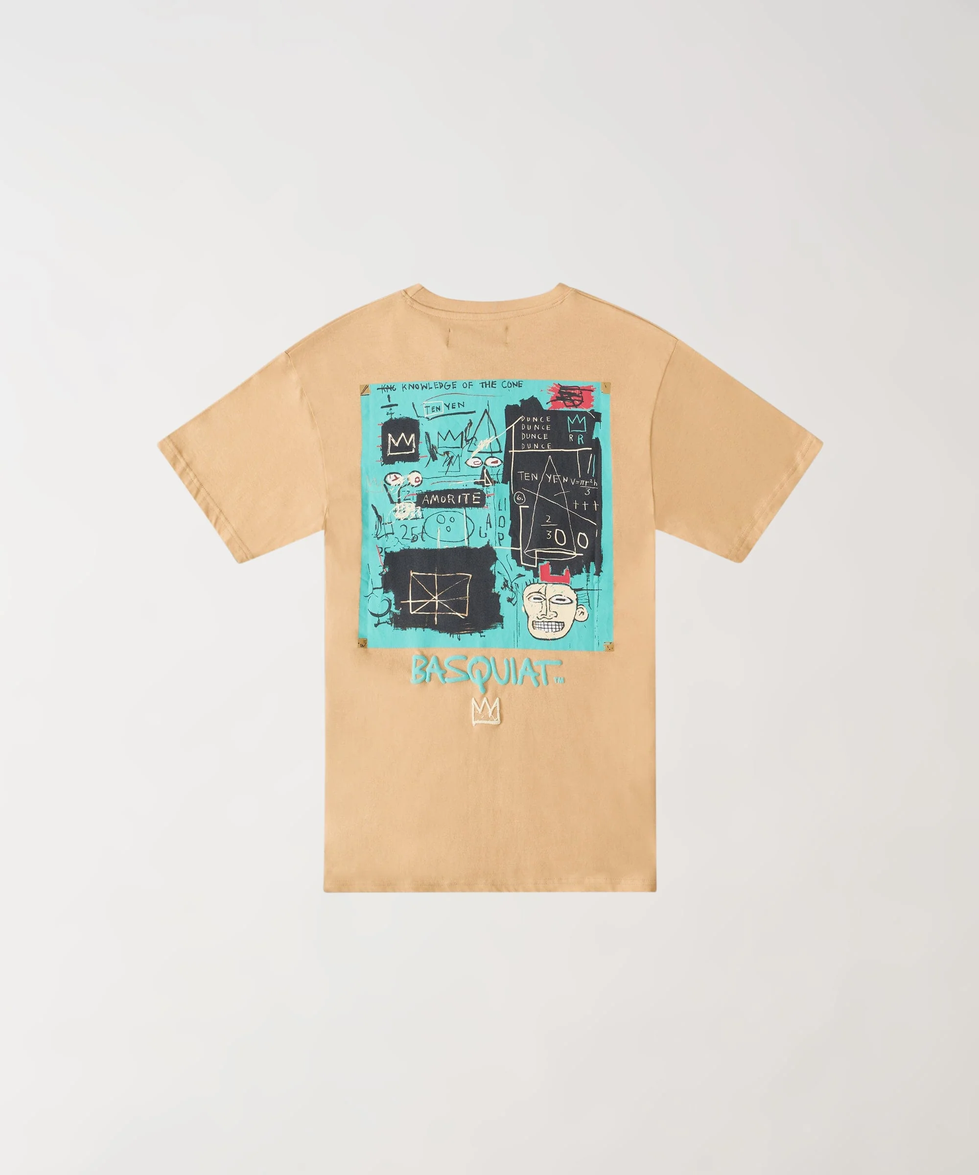 Kids Mini Basquiat Equals Pi Short Sleeve Tee - Khaki