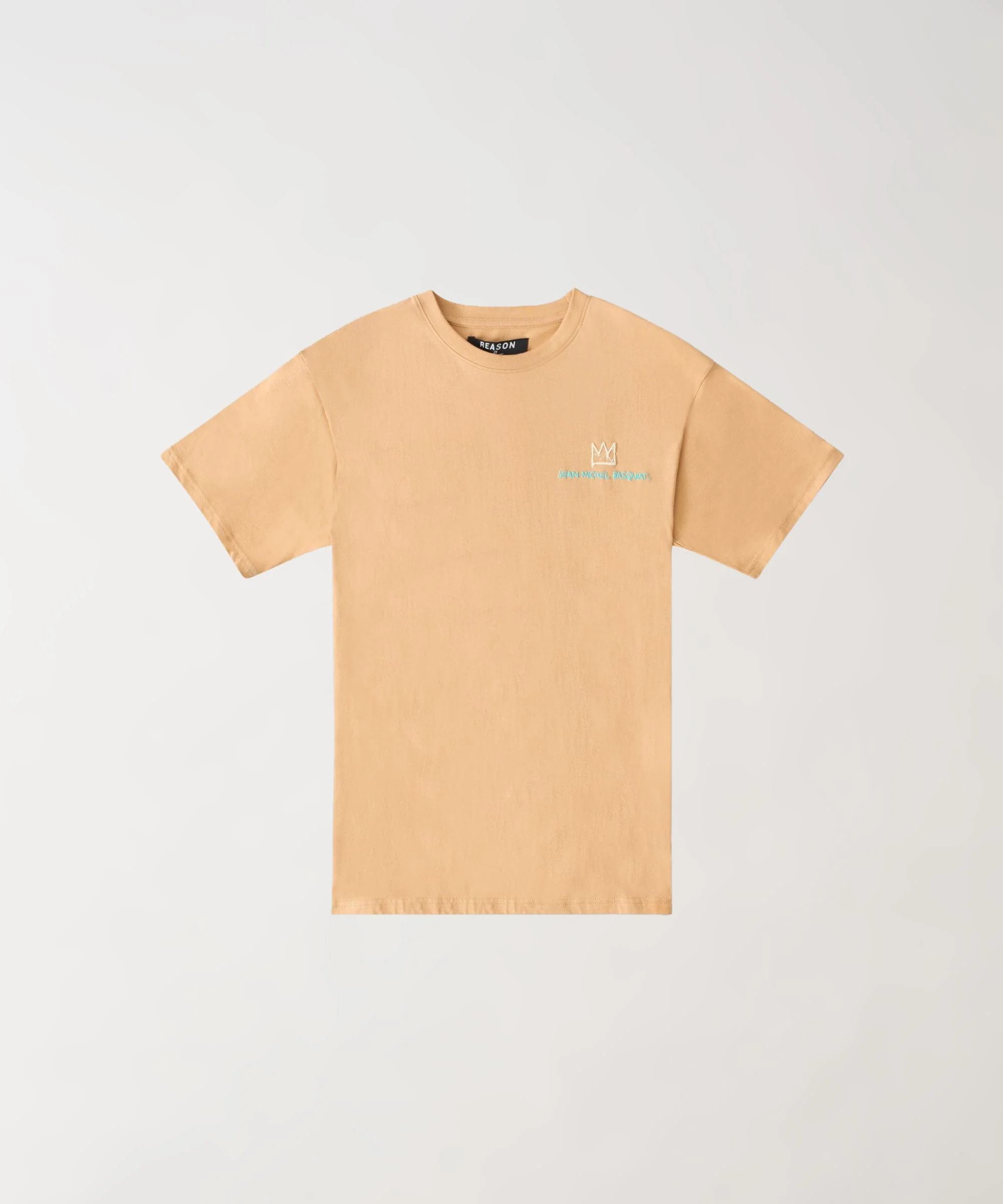 Kids Mini Basquiat Equals Pi Short Sleeve Tee - Khaki - Image 2