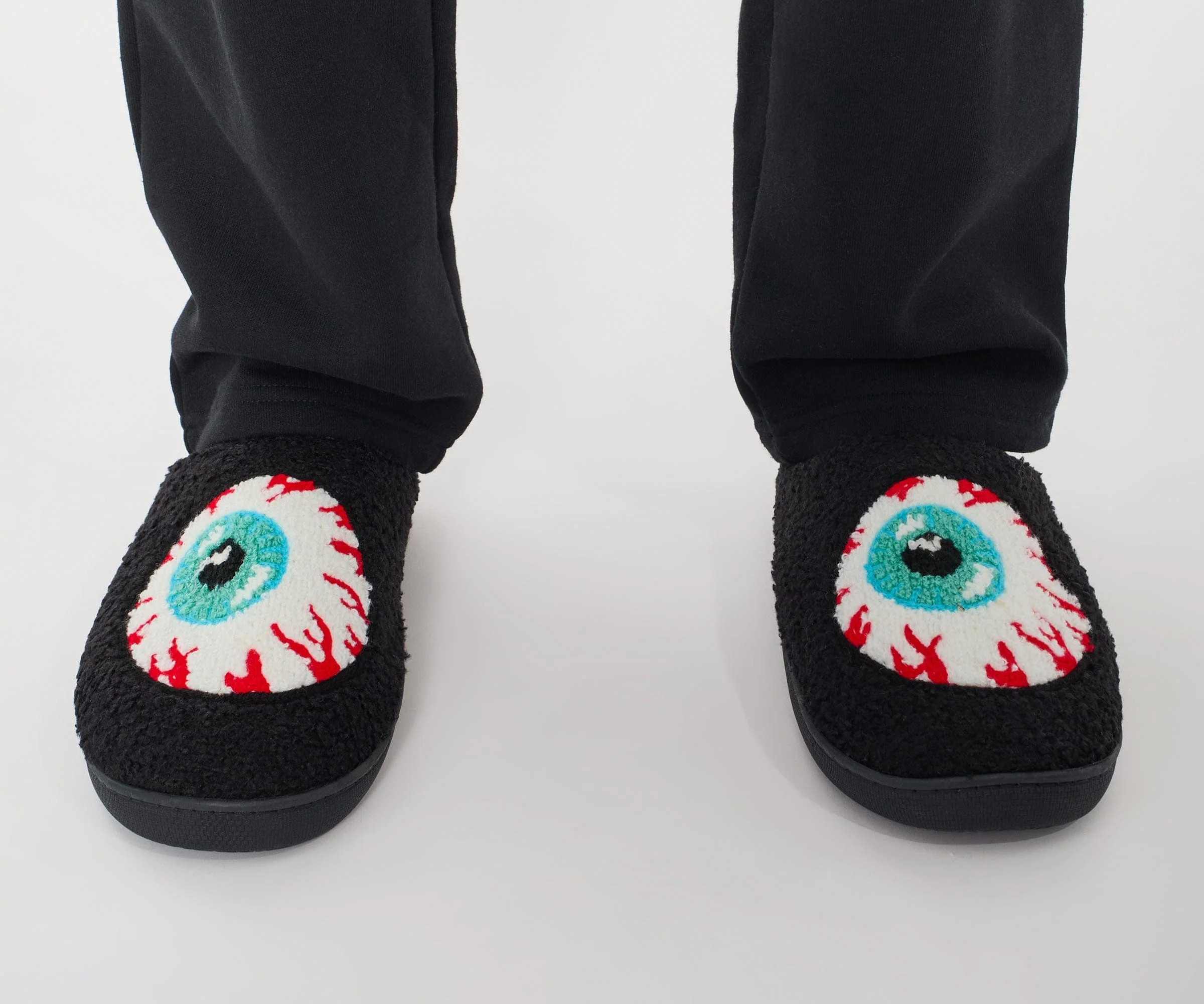 Keep Watch Slippers - Black