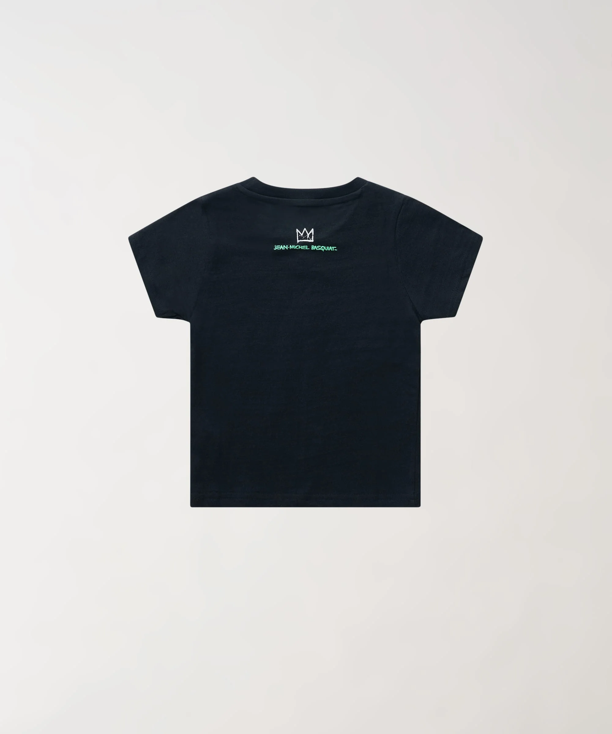 Kids Basquiat Warhol Self Portrait Short Sleeve Tee - Black - Image 2