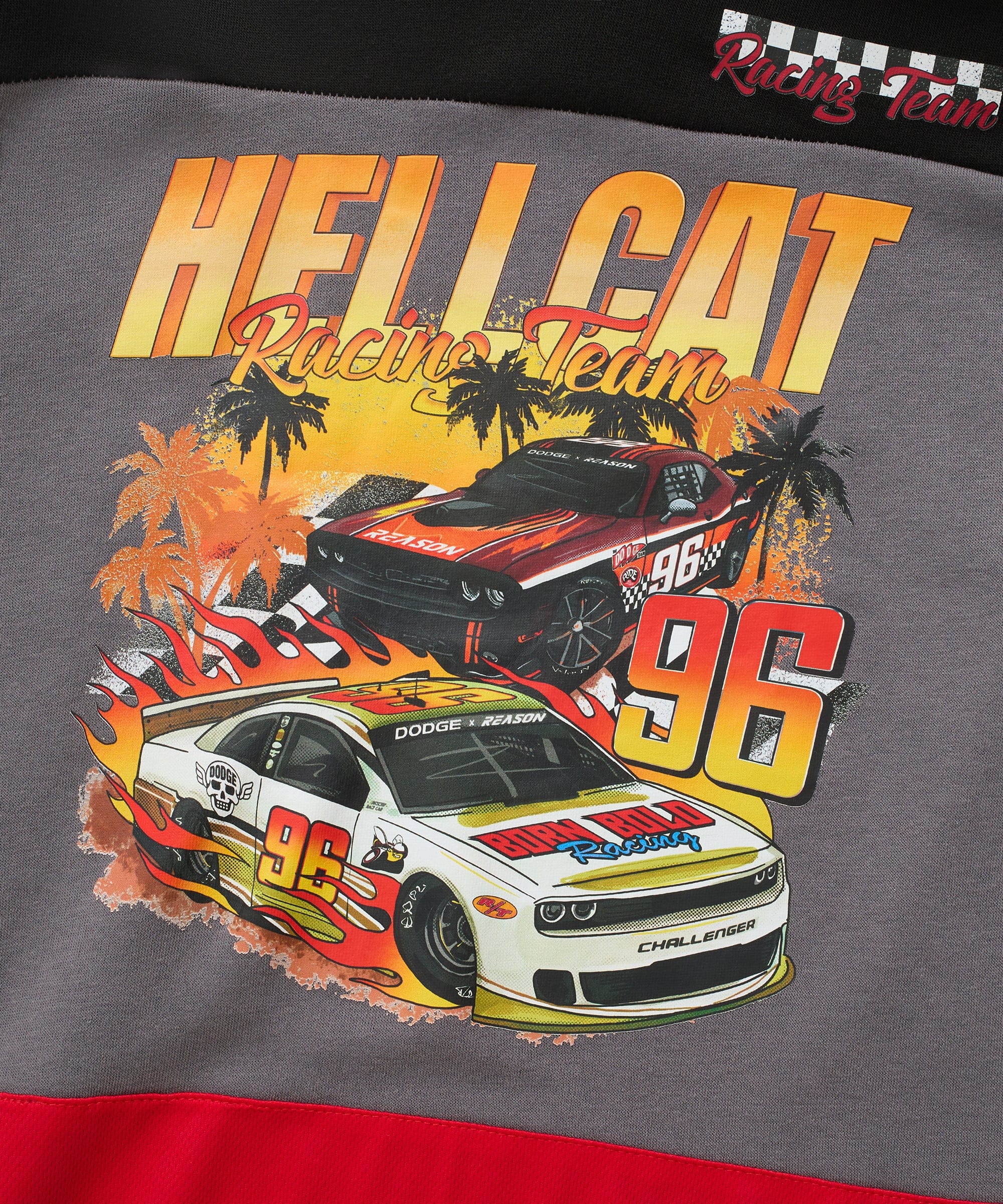 Kids Dodge Hellcat Hockey Long Sleeve Jersey - Image 3