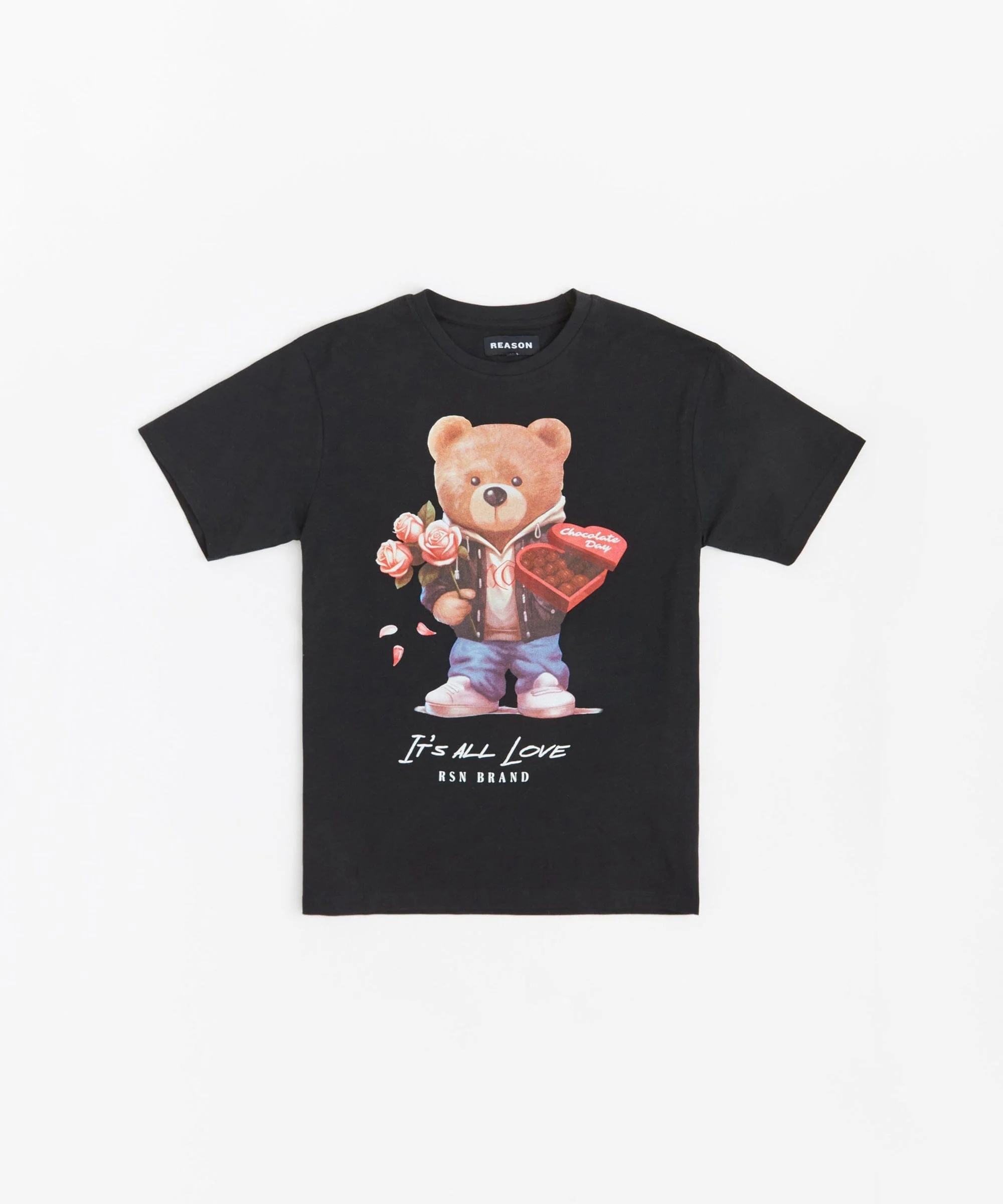 Kids Teddy Short Sleeve Tee - Black