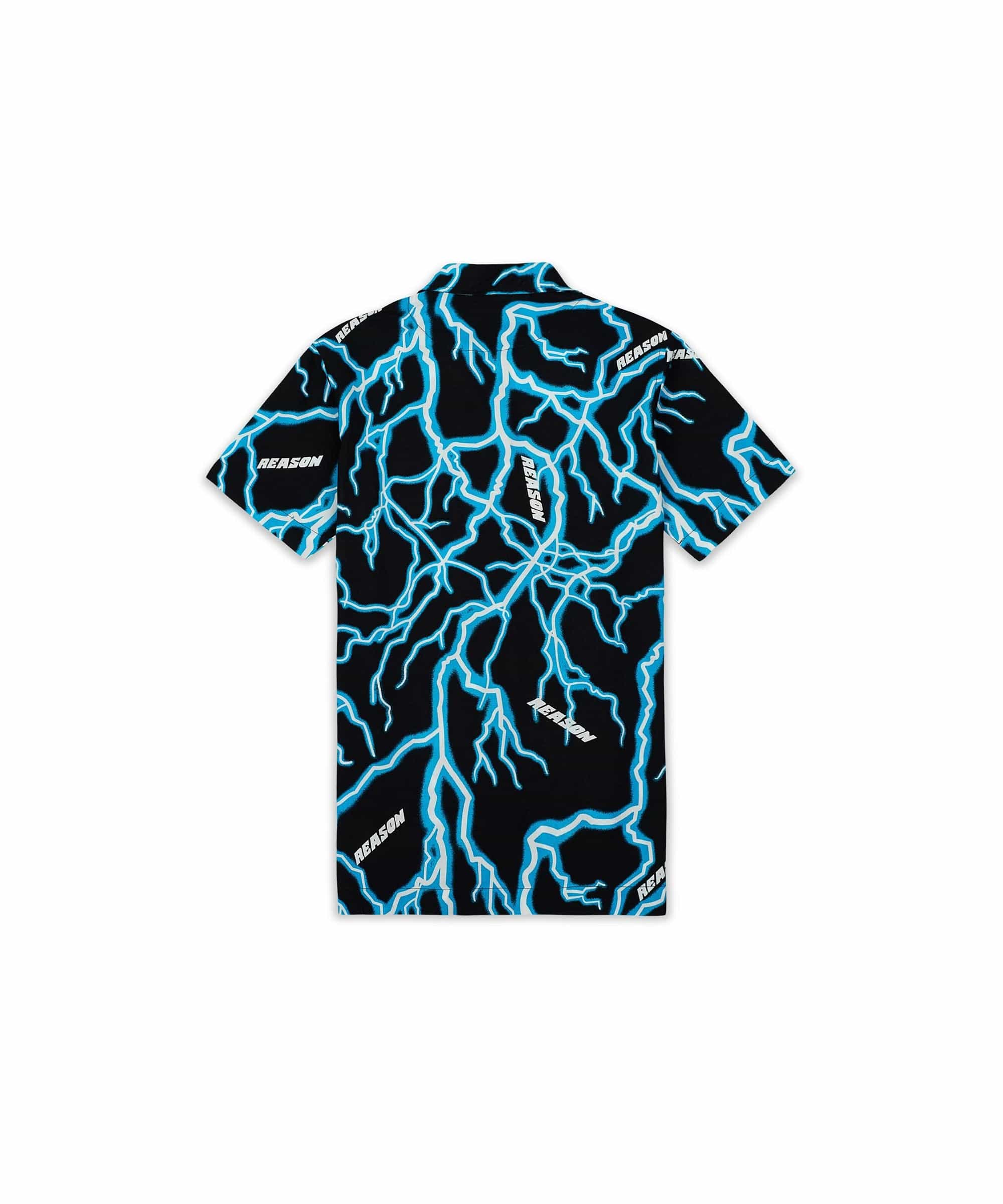 Lightning Allover Print Short Sleeve Shirt - Image 2