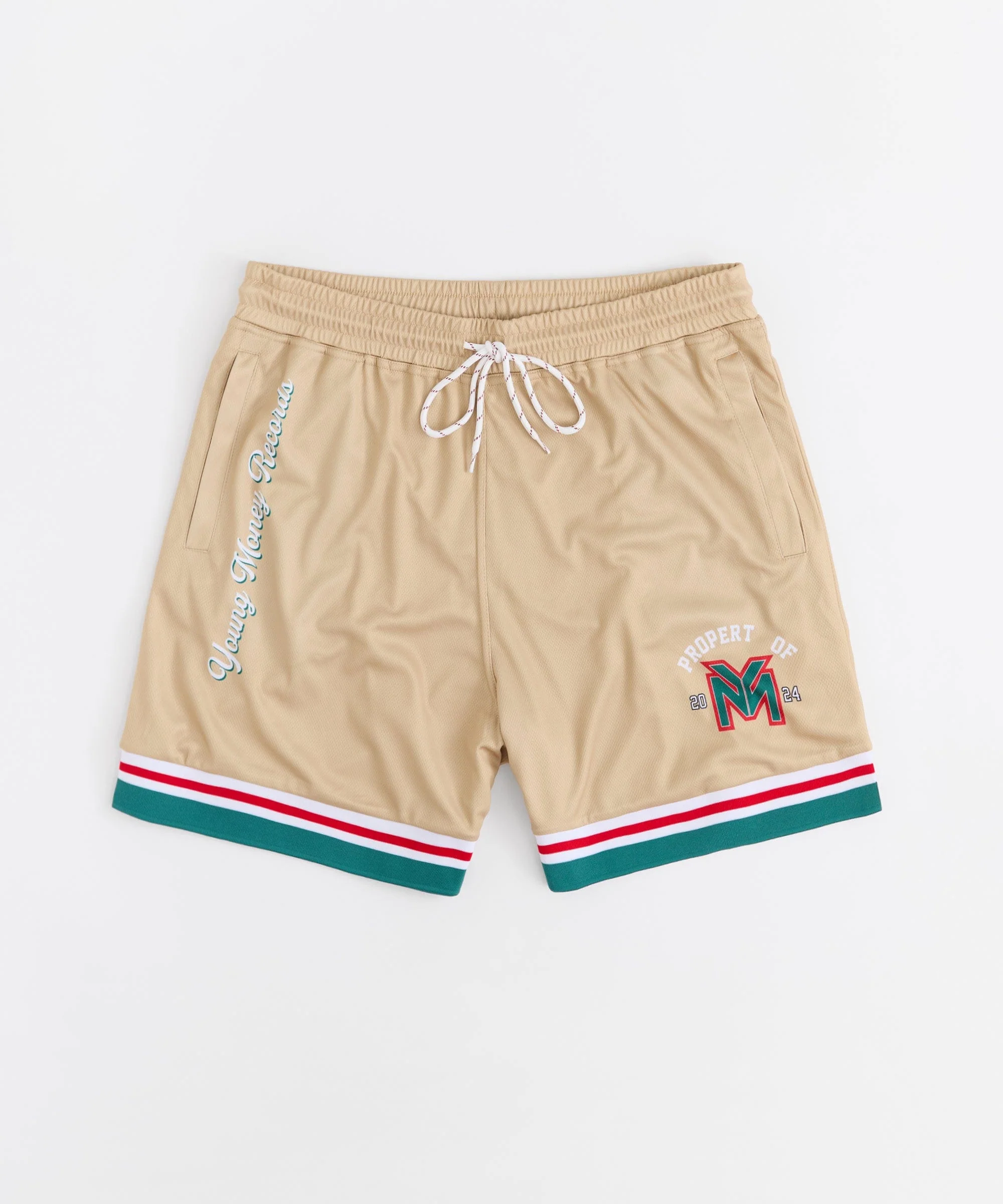 Lil Wayne Property Of Basketball Shorts - Khaki - Image 4
