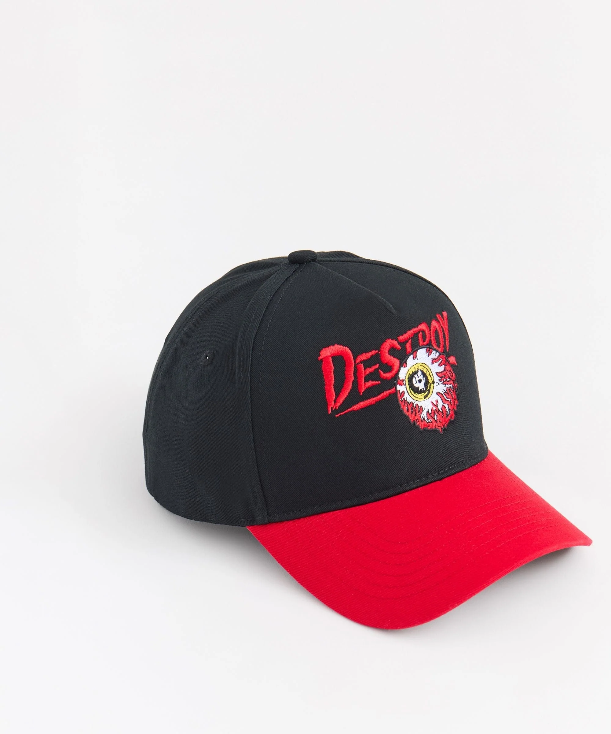 Mishka Embroidered Destroy Cap - Black - Image 2