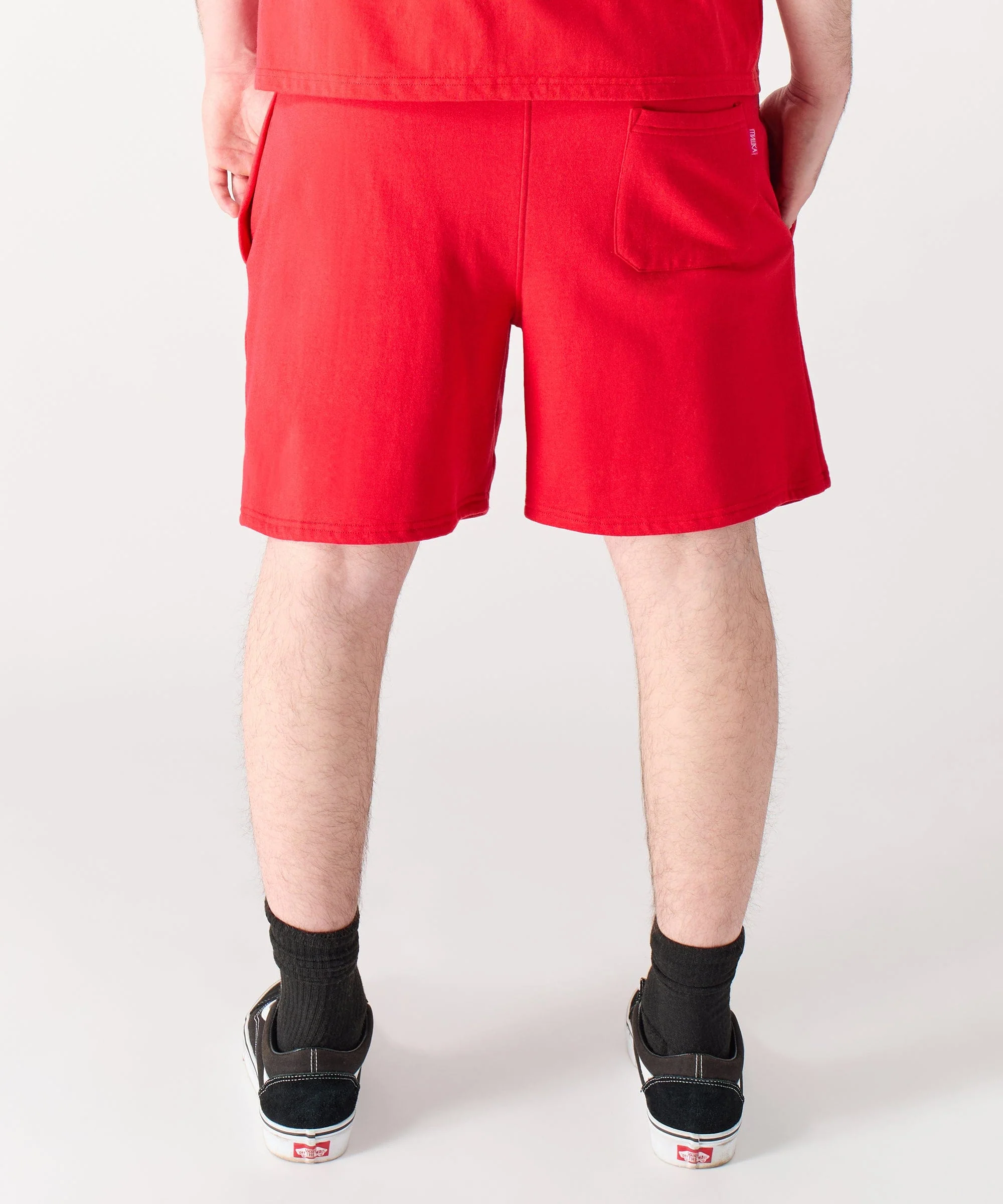 Mishka Old English Fleece Shorts - Red - Image 7