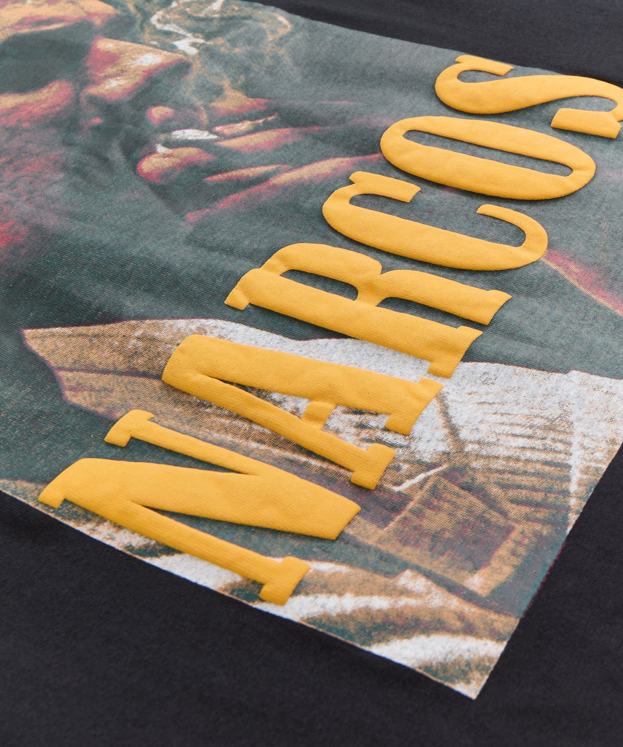 Narcos Code Embroidered Short Sleeve Tee - Black - Image 2