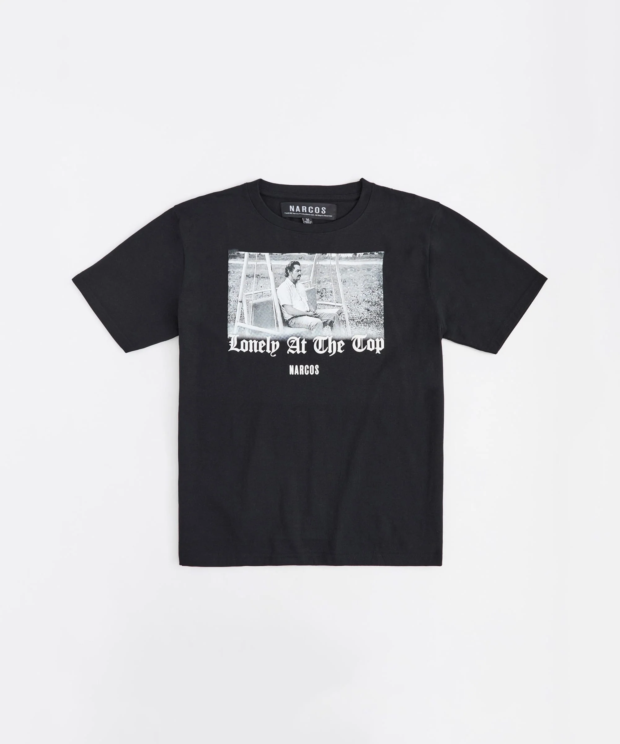 Narcos Lonely at The Top Short Sleeve Tee - Black