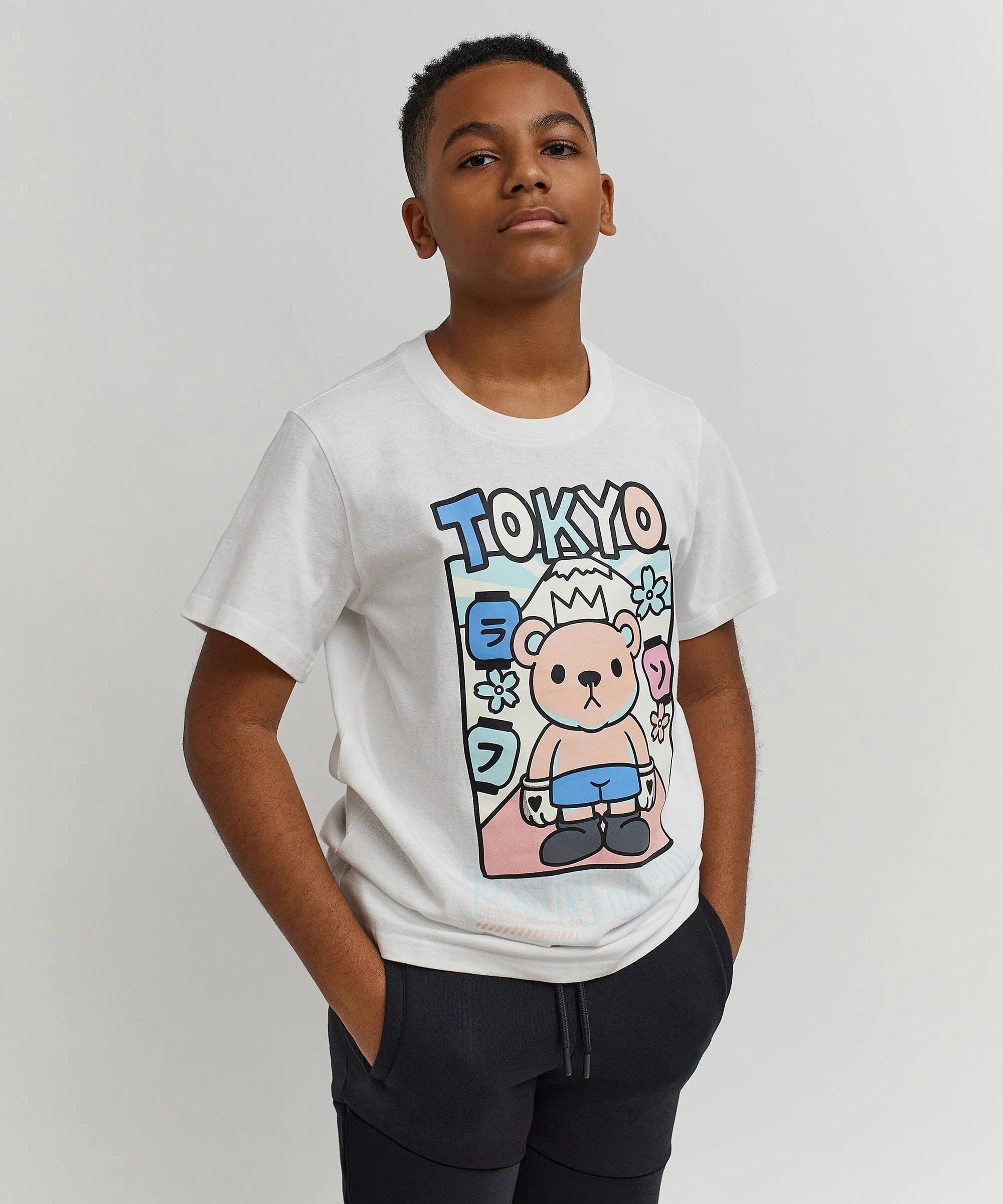 Kids Neo Tokyo Tee - White - Image 2