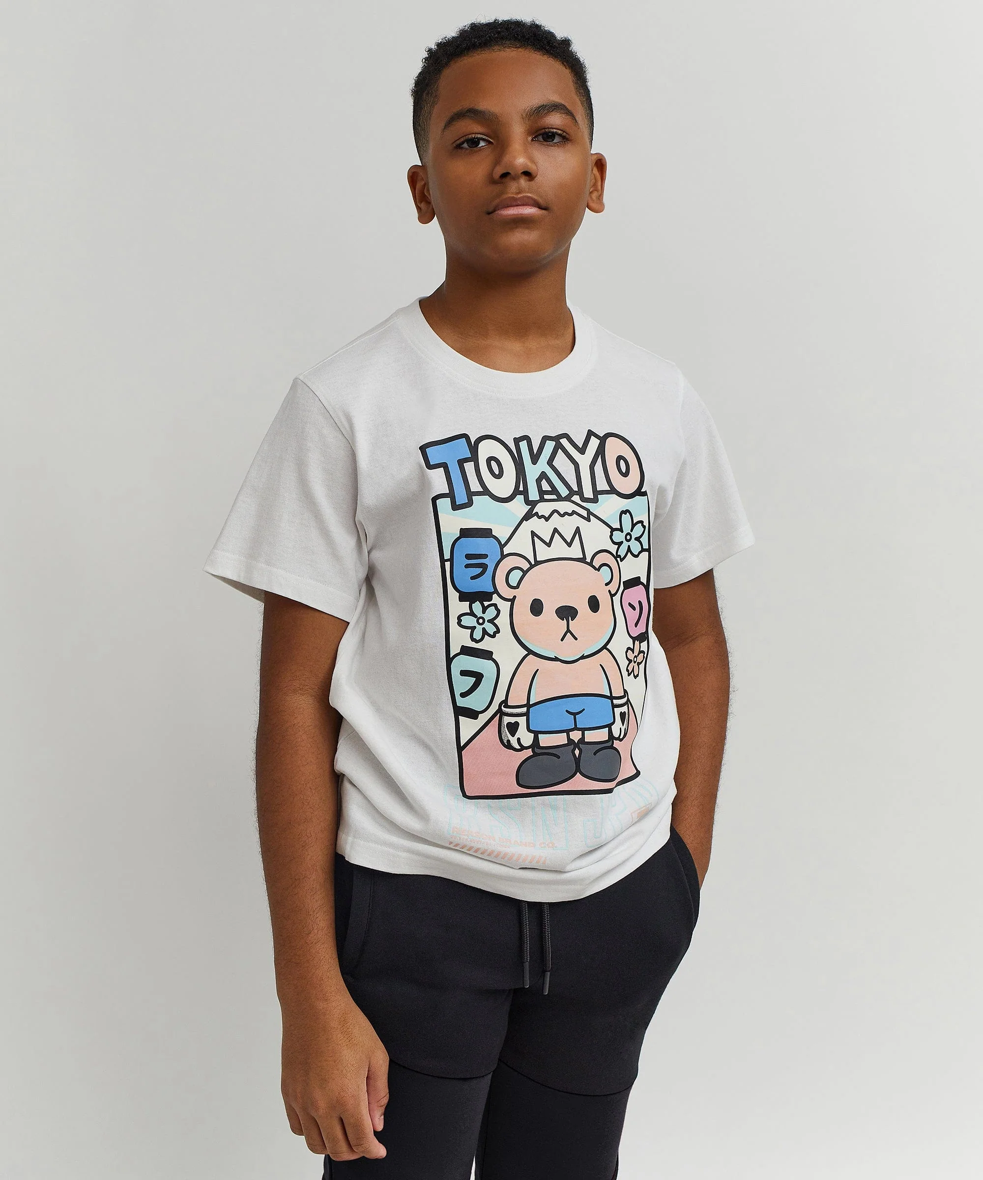 Kids Neo Tokyo Tee - White - Image 3
