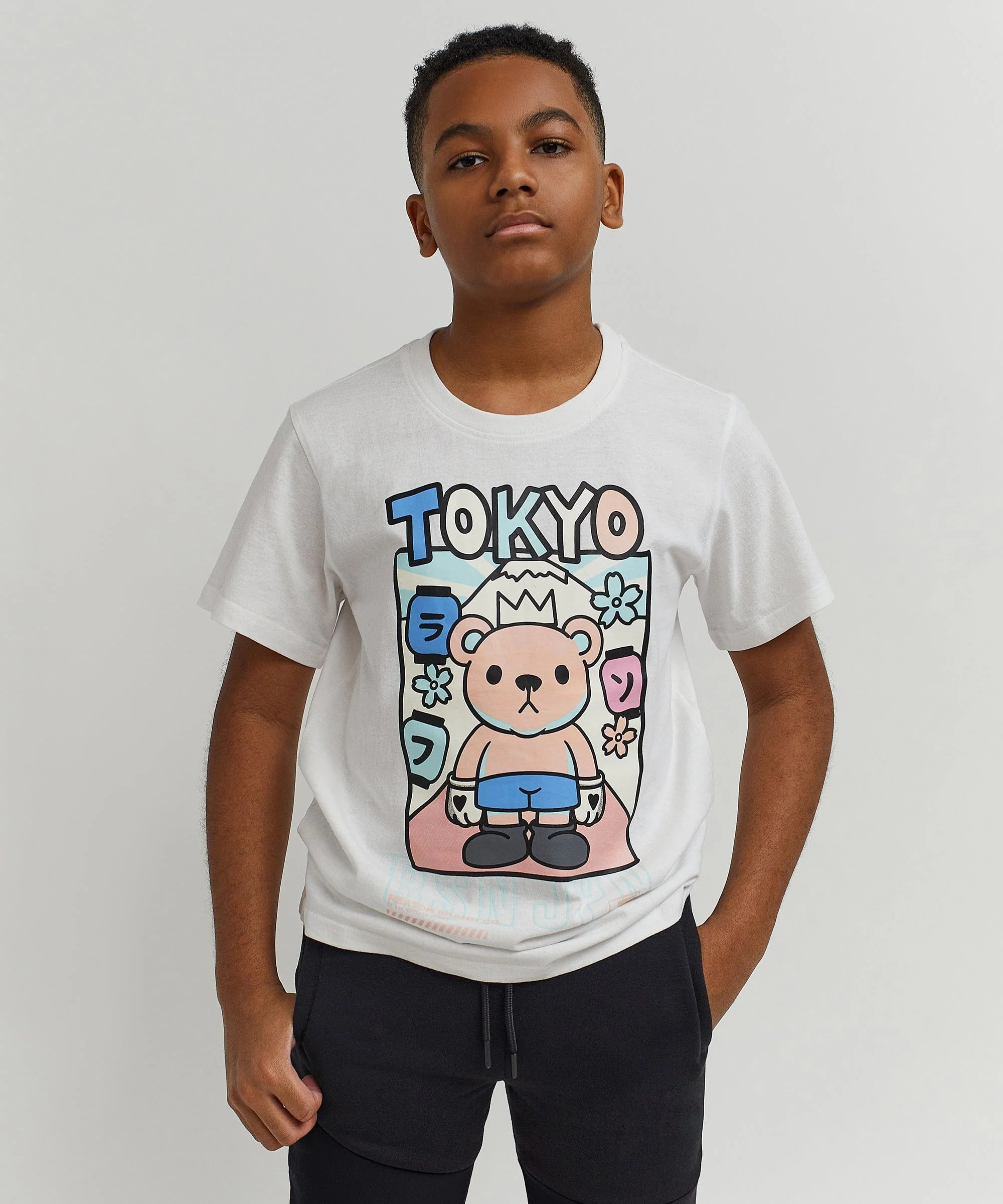 Kids Neo Tokyo Tee - White - Image 5