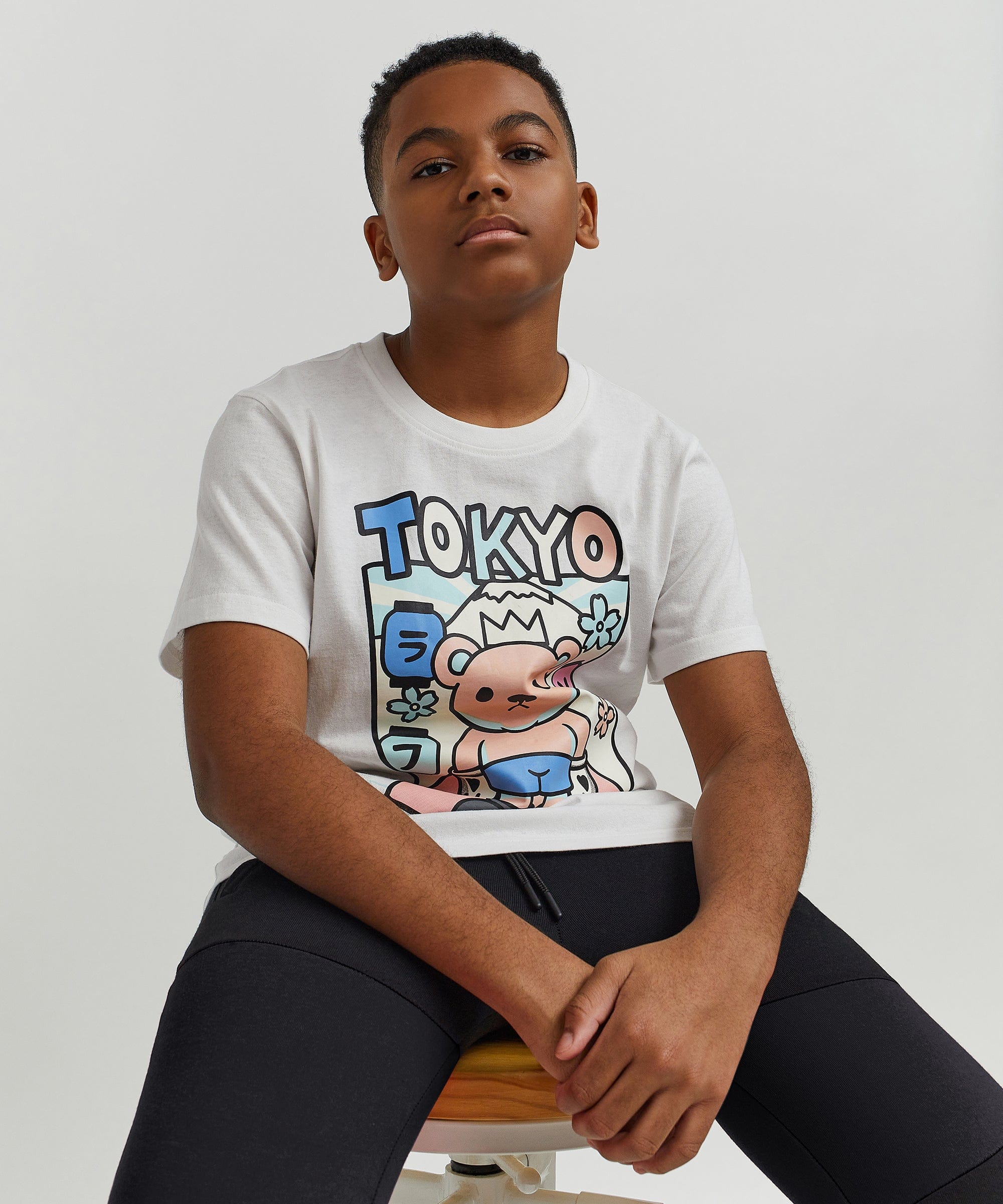 Kids Neo Tokyo Tee - White - Image 9