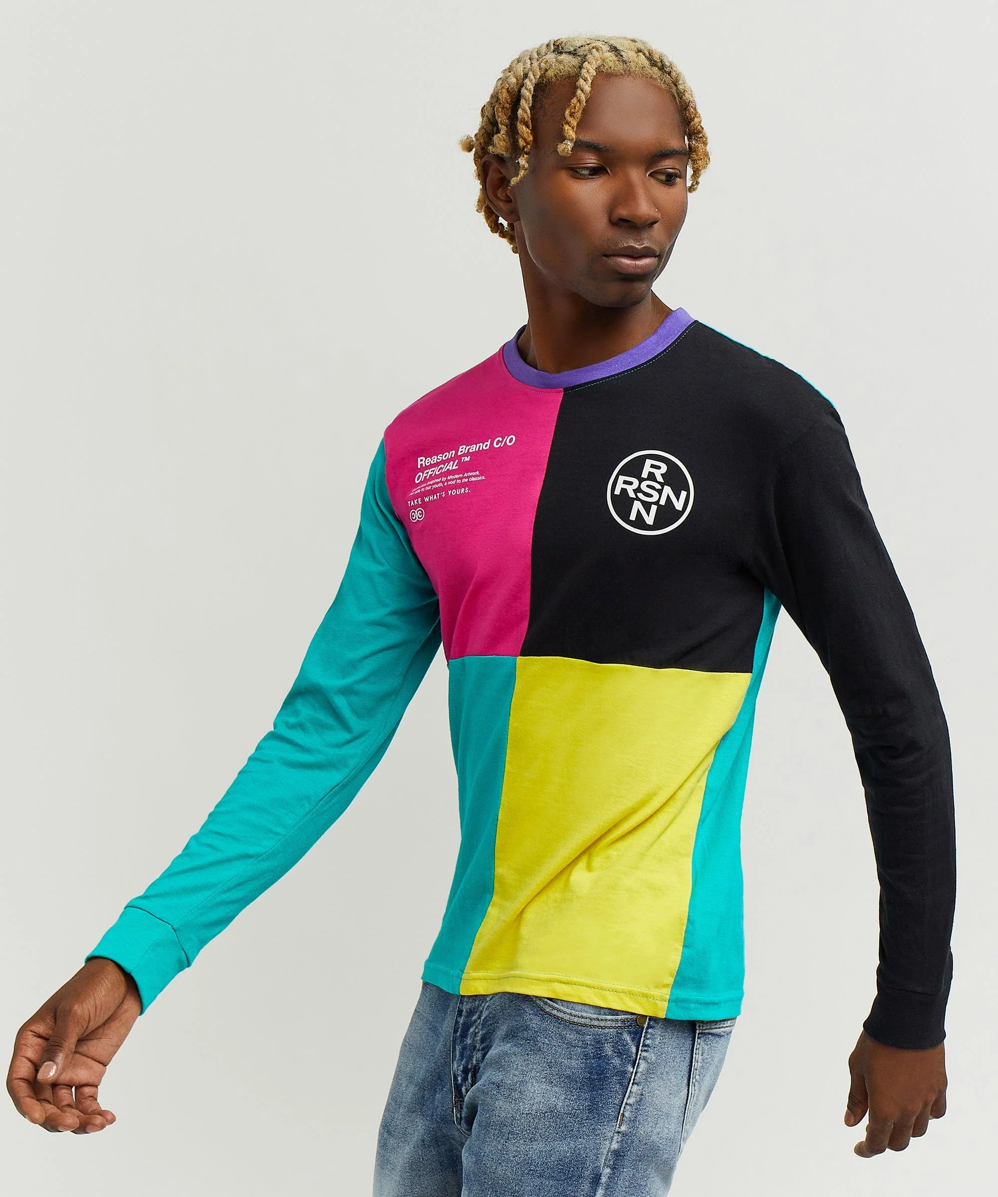 Nolan Color Blocked Long Sleeve Tee - Image 4