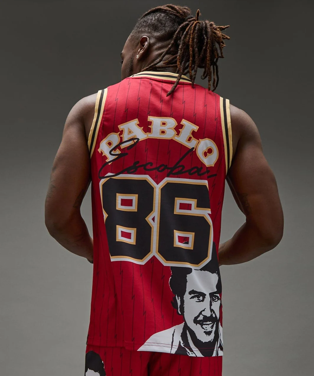 Pablo Basketball Jersey - Red - Image 4