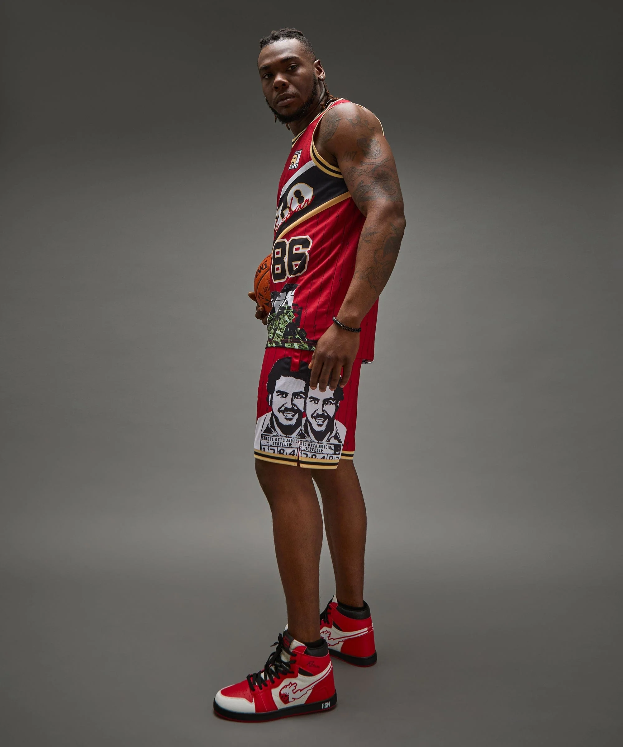 Pablo Basketball Jersey - Red - Image 5