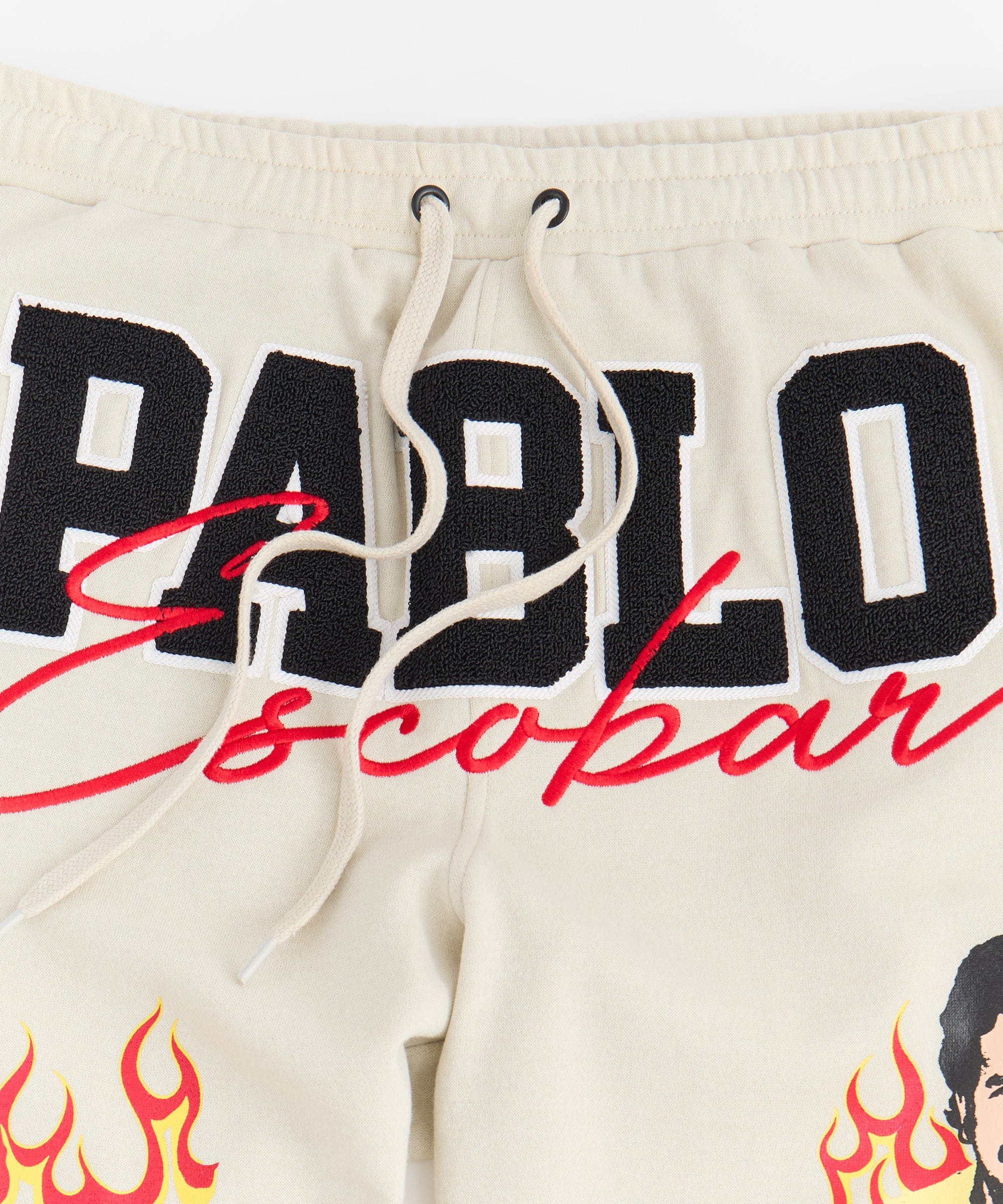 Pablo Chenille Patched Sweatpants - Khaki - Image 2