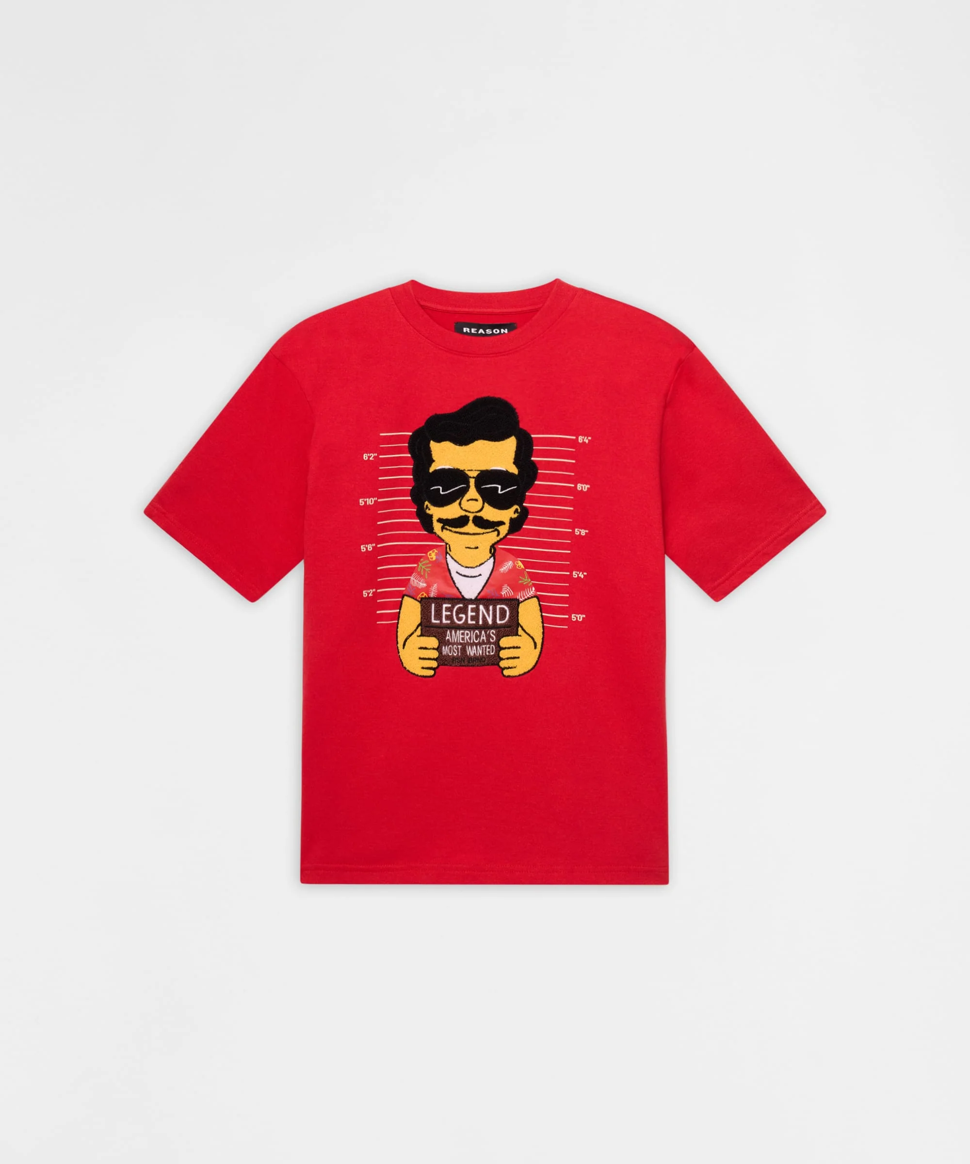 Pablo Mugshot Heavy Terry Tee - Red