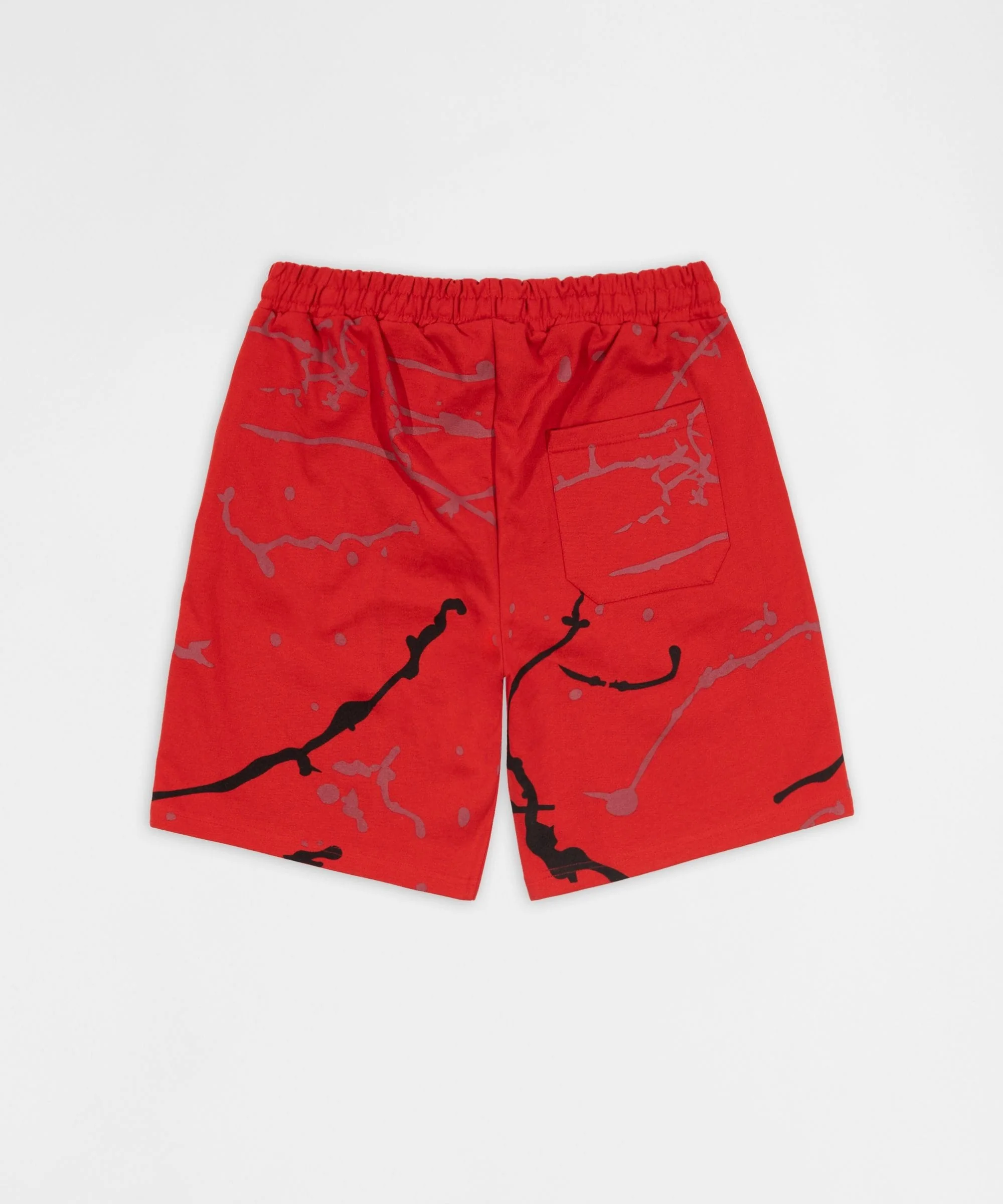 Painted Fleece Short - Red - Image 2