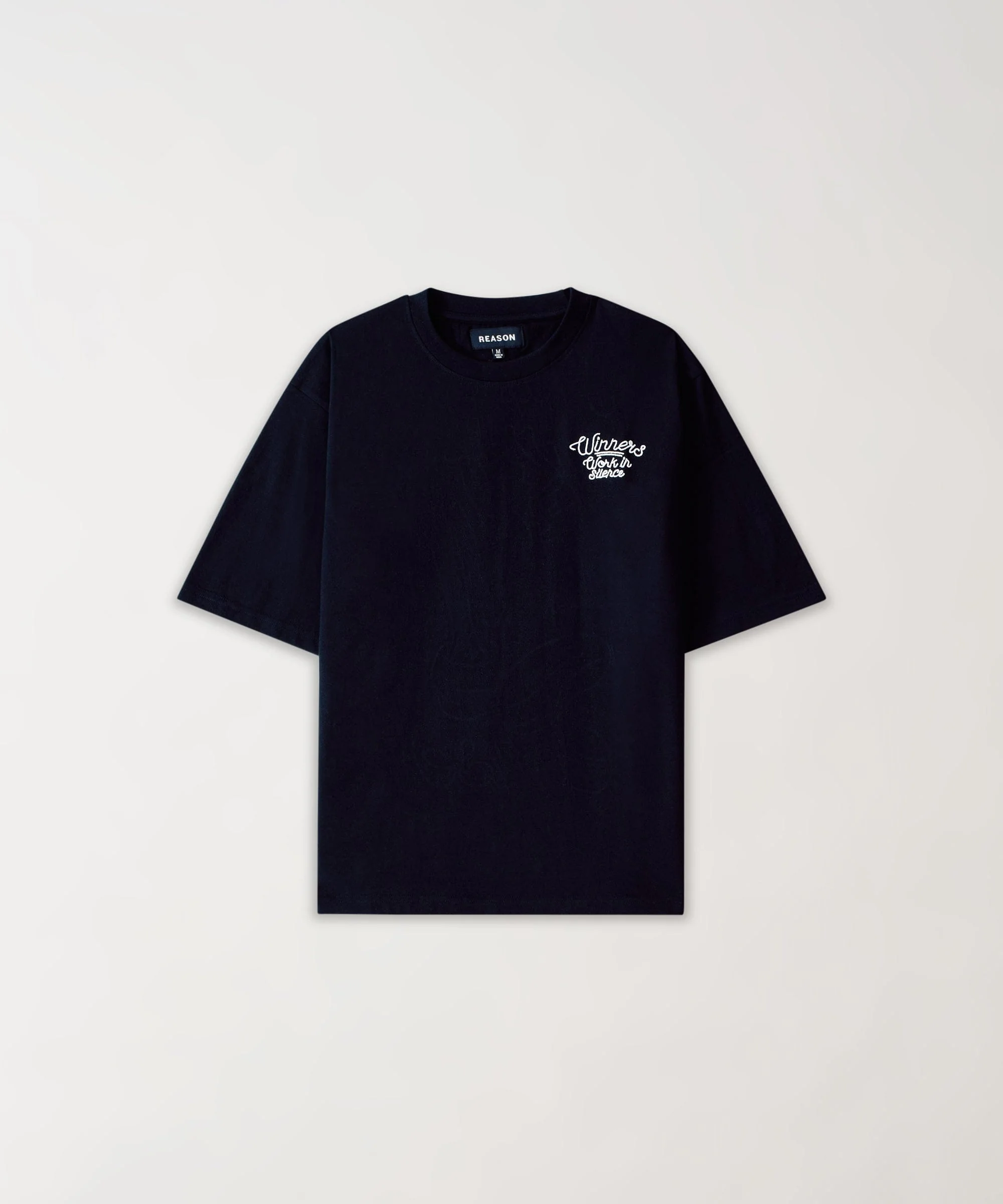 Paper Chaser Embroidered Short Sleeve Tee - Black - Image 2