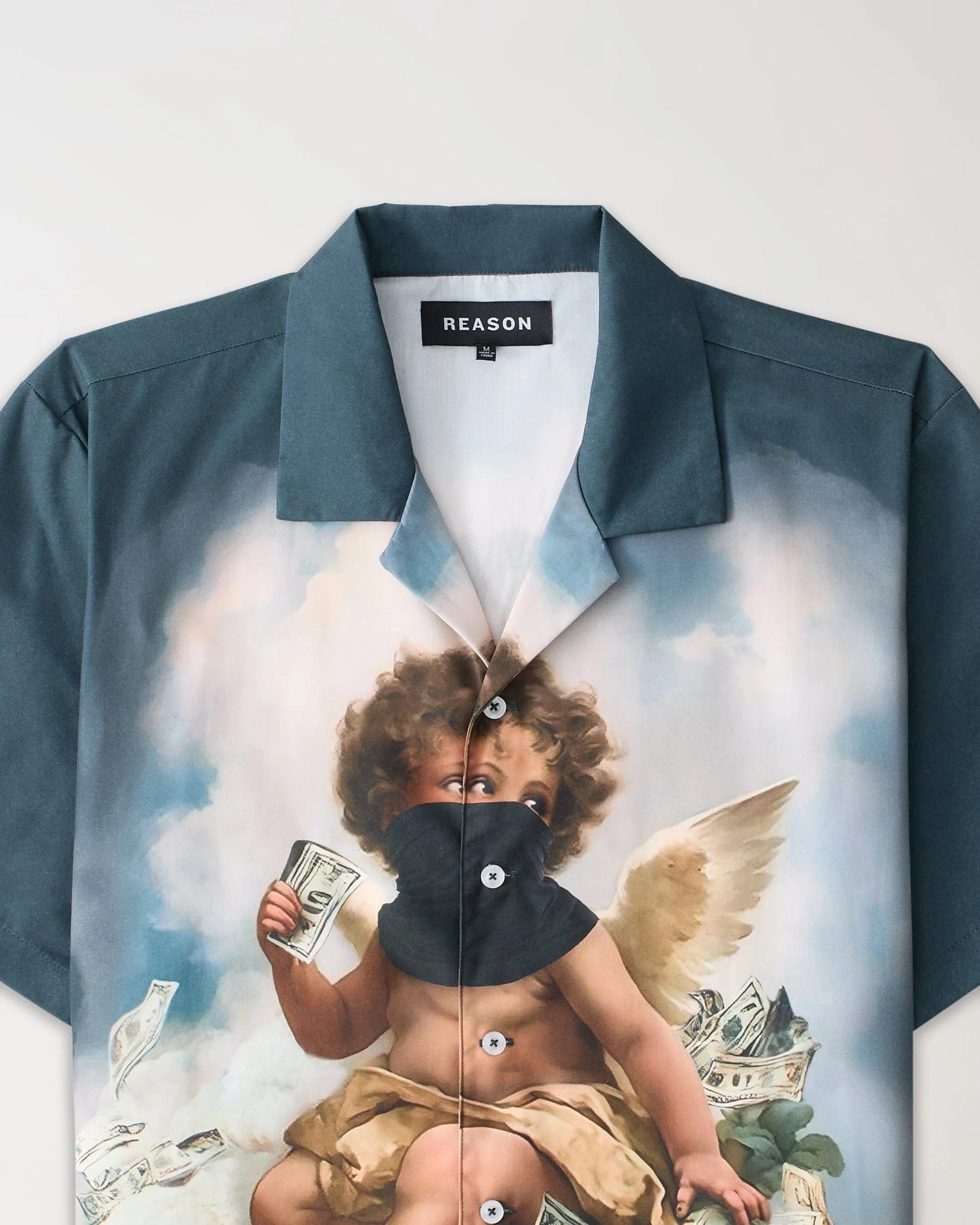 Printed Cherub Twill Button Down Shirt - Image 2