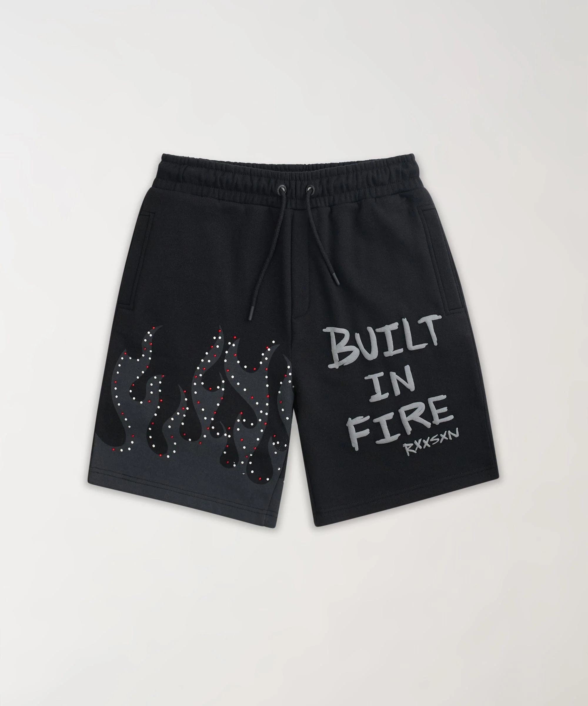 Burns Deep Rhinestone Short - Black