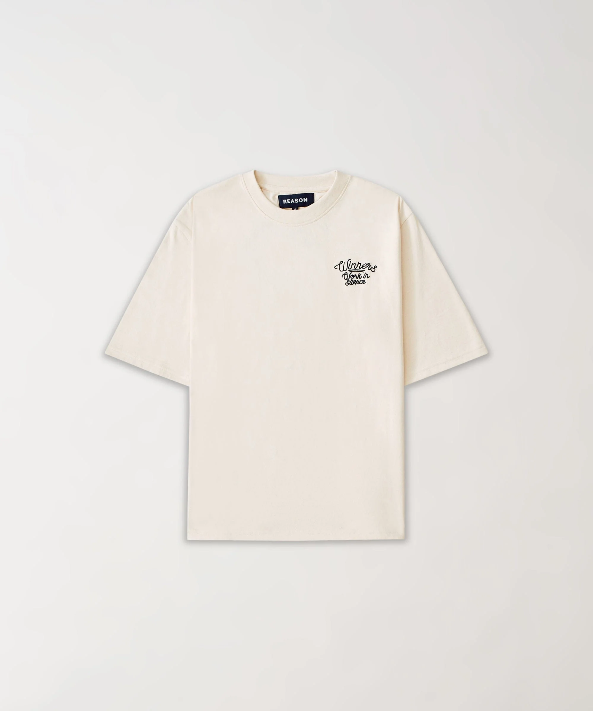 Paper Chaser Embroidered Short Sleeve Tee - Khaki - Image 2