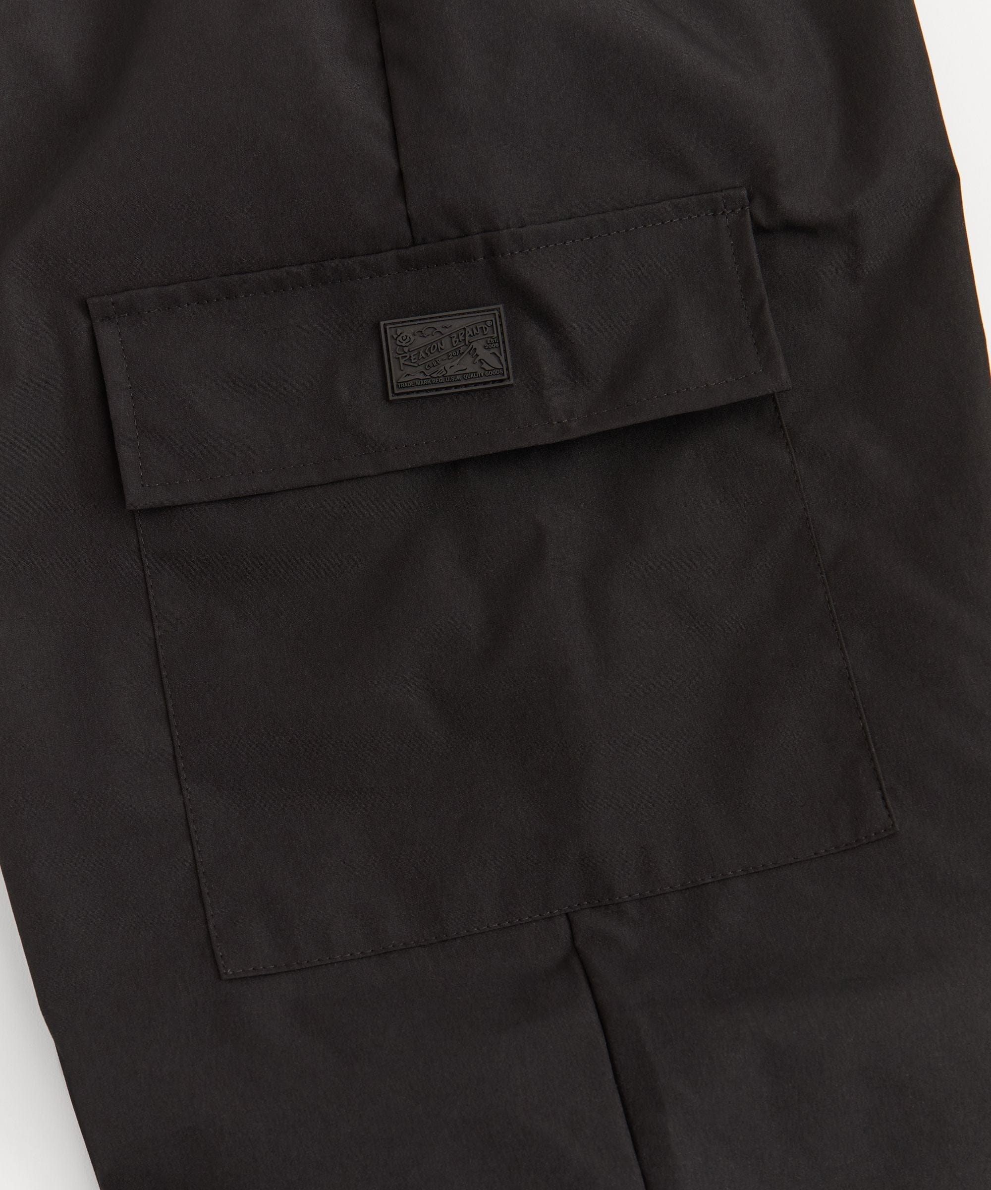 Real Relaxed Fit Cargo Twill Pants - Black - Image 3