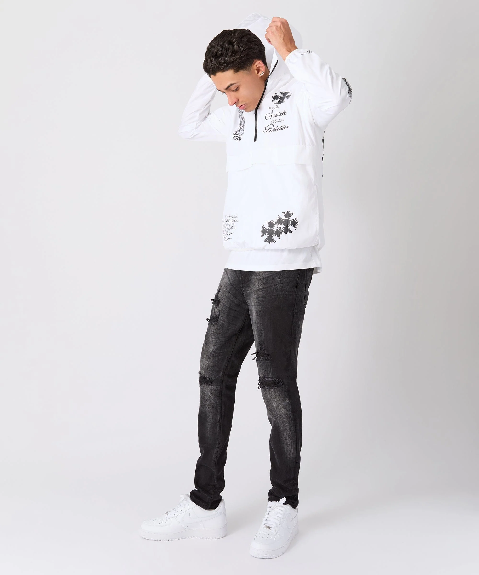 Rebel Architects Anorak Jacket - White - Image 4