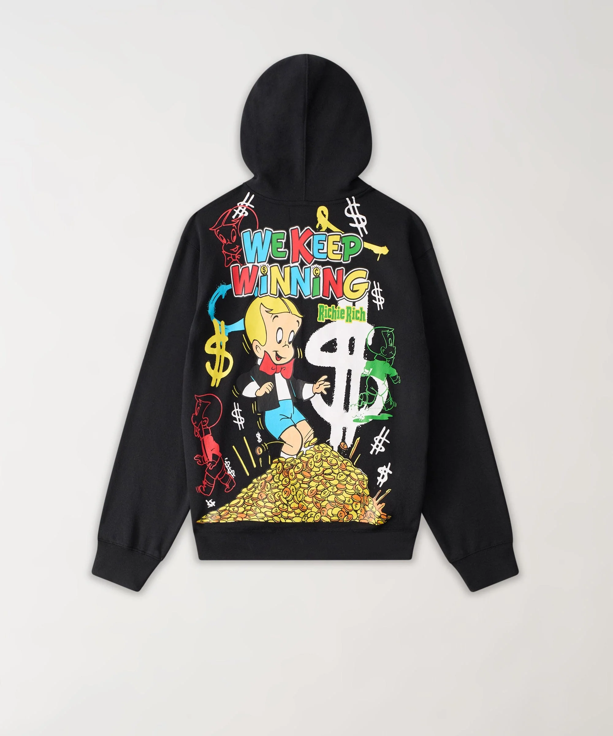 Richie Rich Embroidered Hoodie - Black