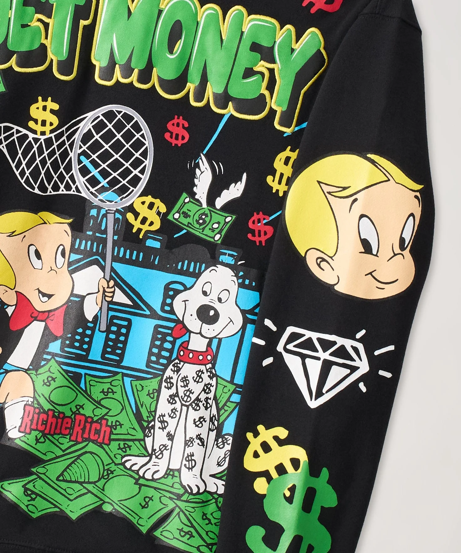 Richie Rich Get Money Hoodie - Black - Image 2