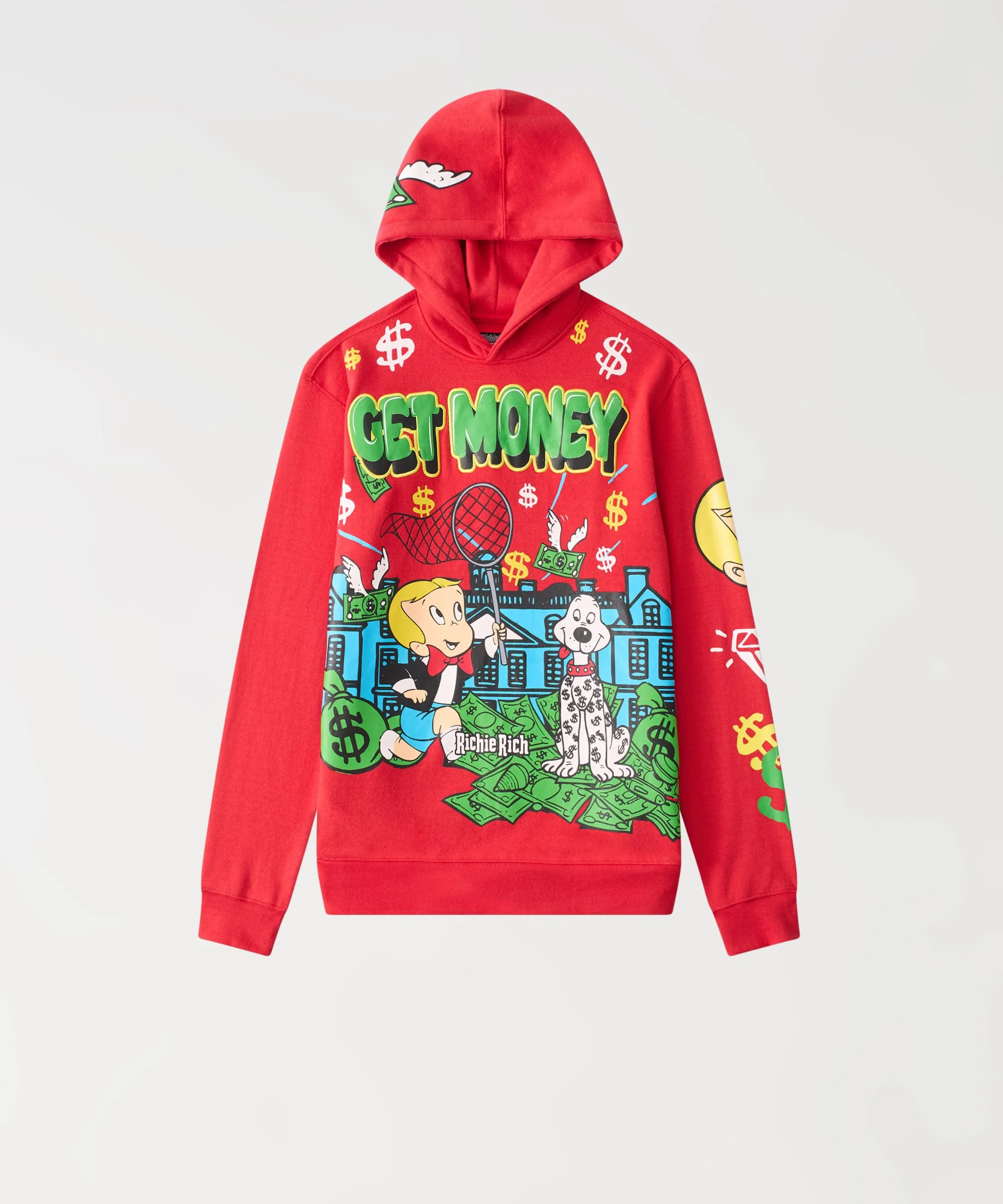 Richie Rich Get Money Hoodie - Red