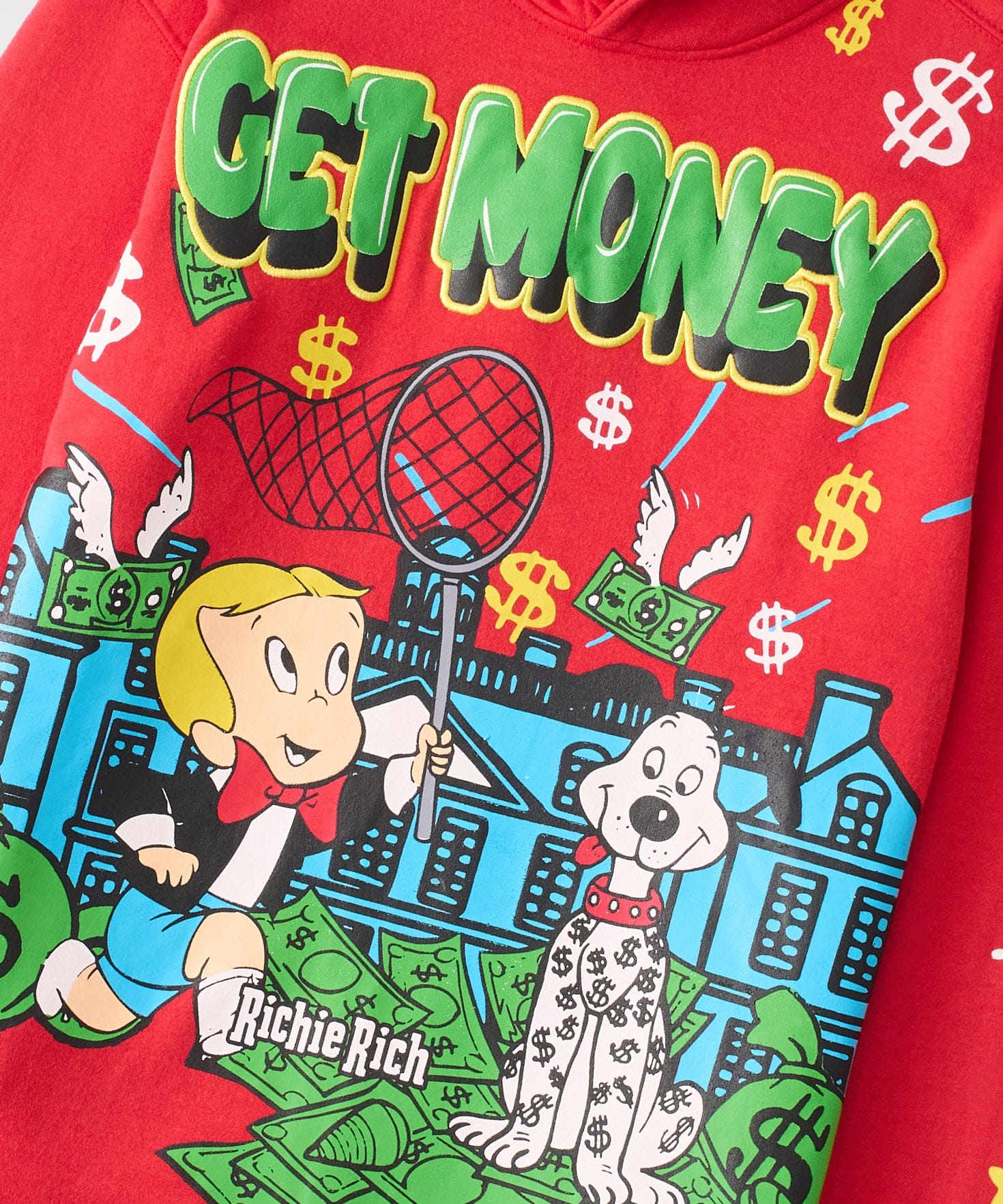 Richie Rich Get Money Hoodie - Red - Image 5