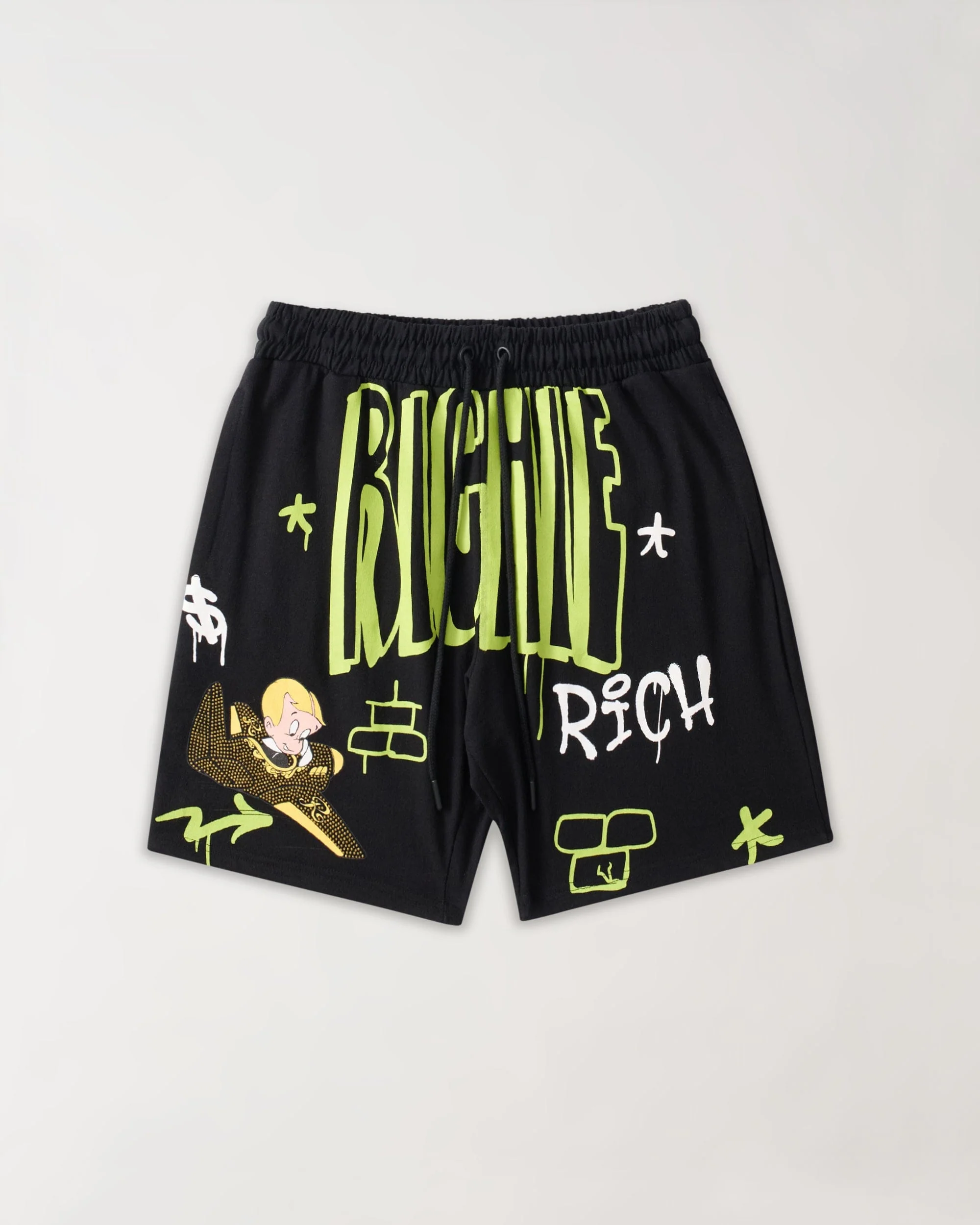 Richie Rich Rhinestone Short - Black