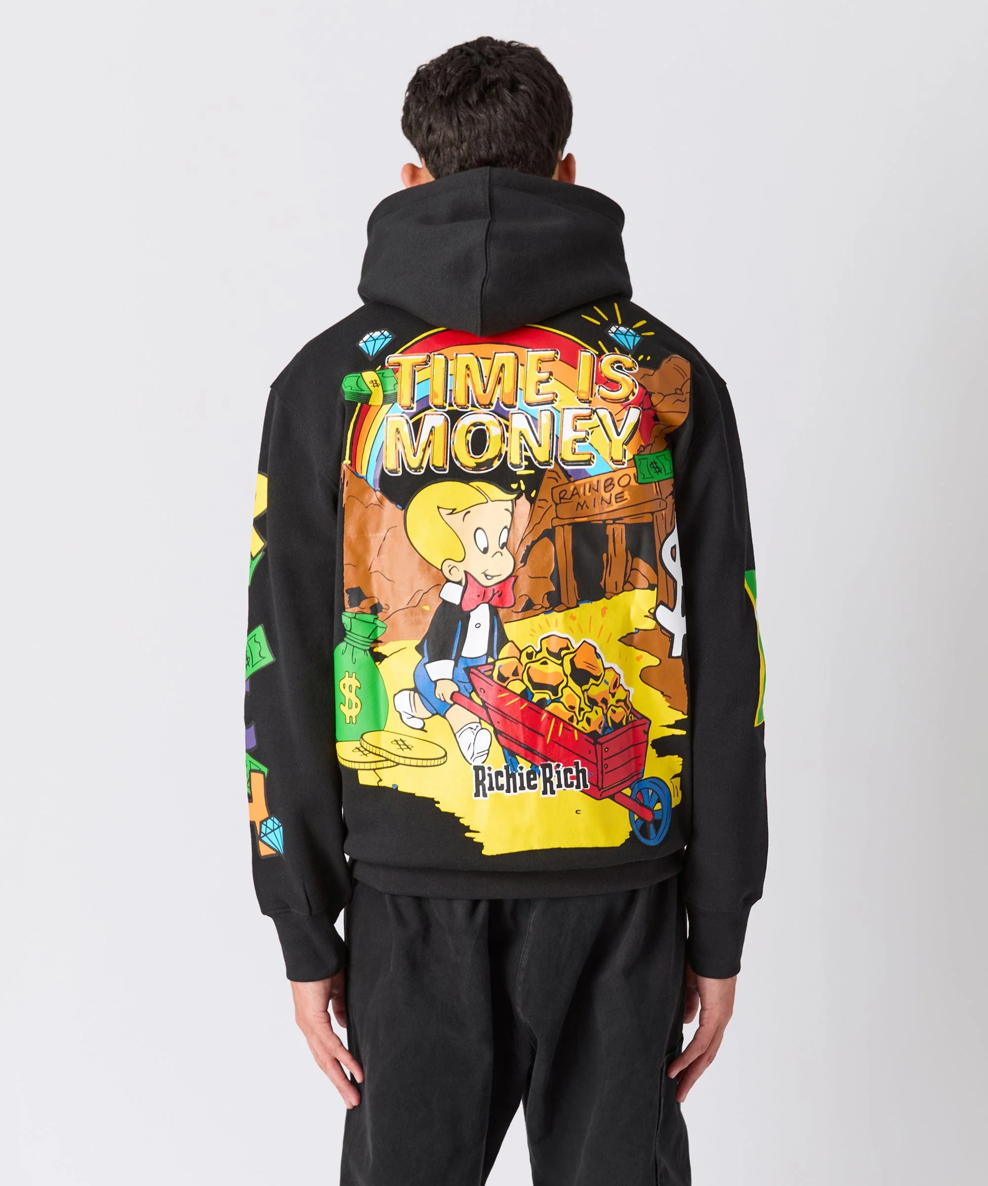 Richie Rich Time Is Money Hoodie - Black - Image 2